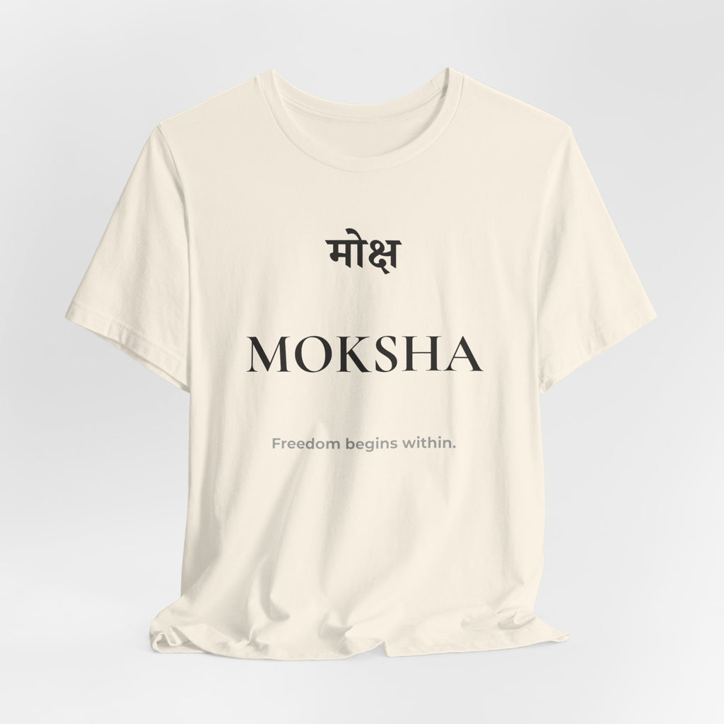 Moksha T-Shirt – Minimalistisches Sanskrit Design