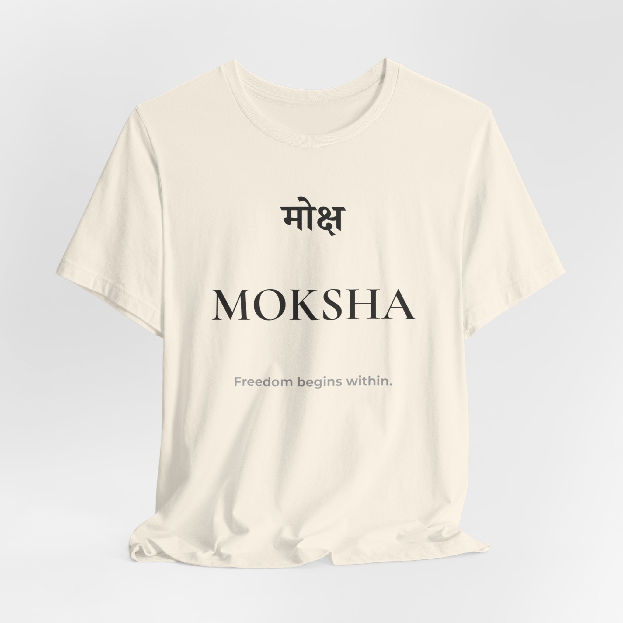 Moksha T-Shirt – Minimalistisches Sanskrit Design