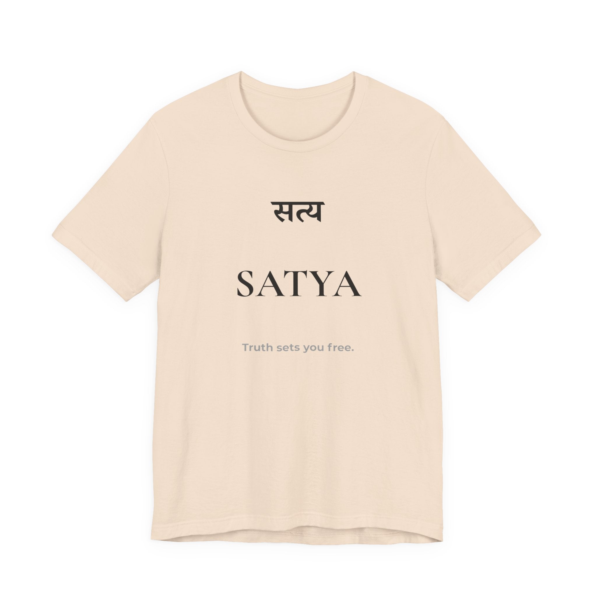 Satya T-Shirt – Minimalistisches Sanskrit Design