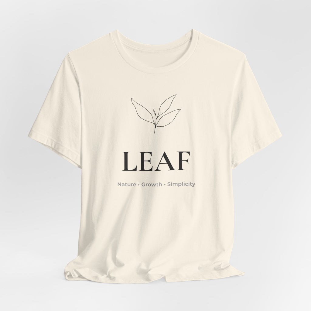 Leaf T-Shirt | Minimalist Line Art | Nature Inspired Shirt
