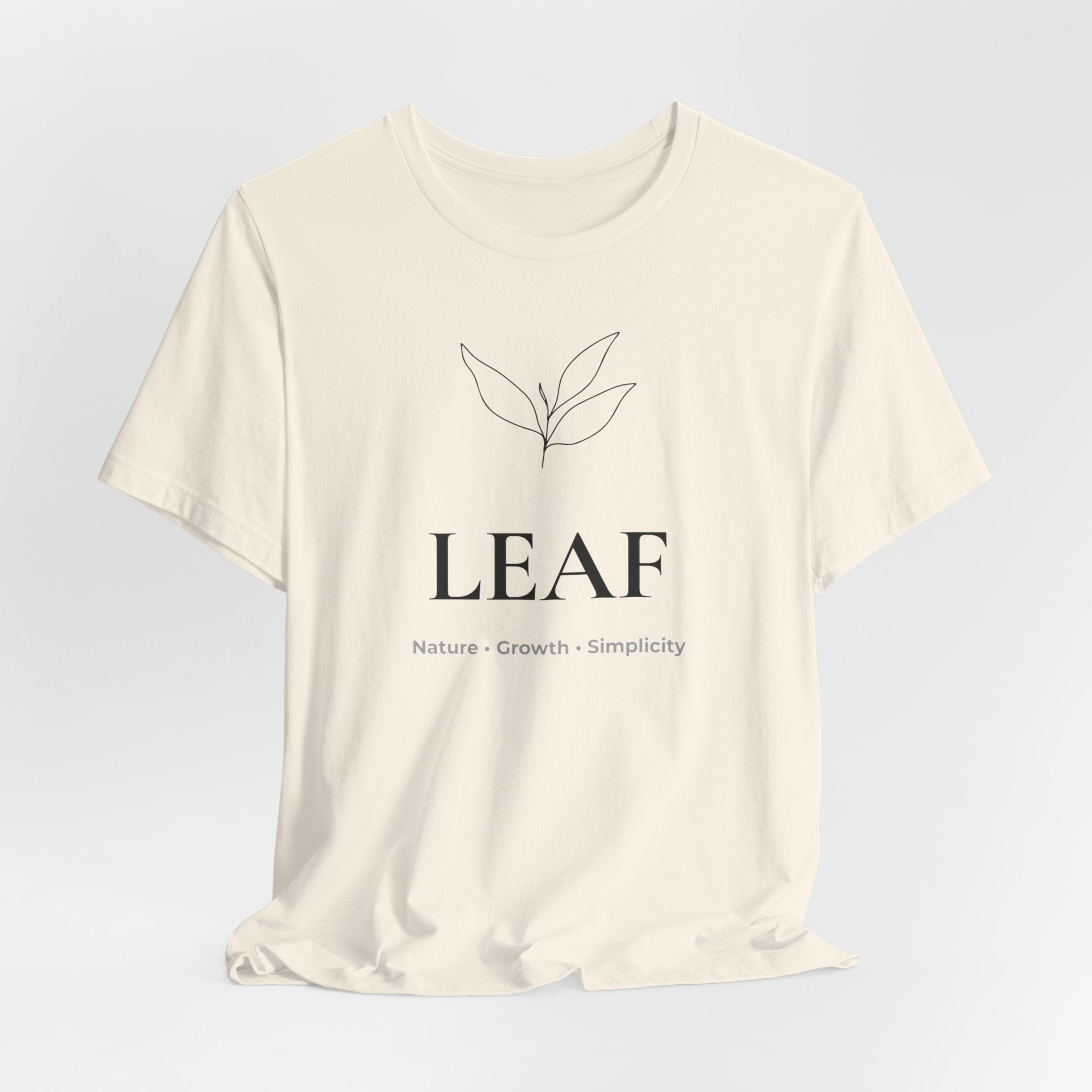 Leaf T-Shirt | Minimalist Line Art | Nature Inspired Shirt