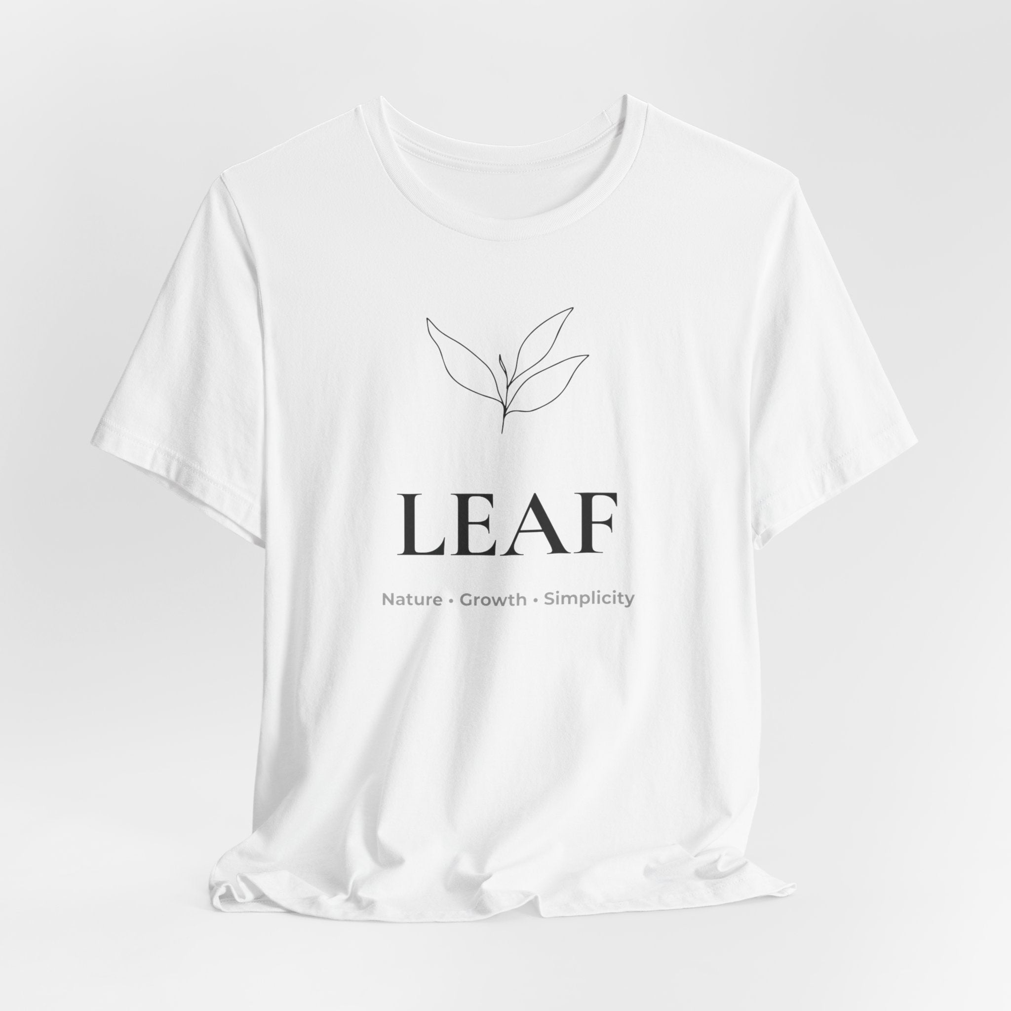 Leaf T-Shirt | Minimalist Line Art | Nature Inspired Shirt