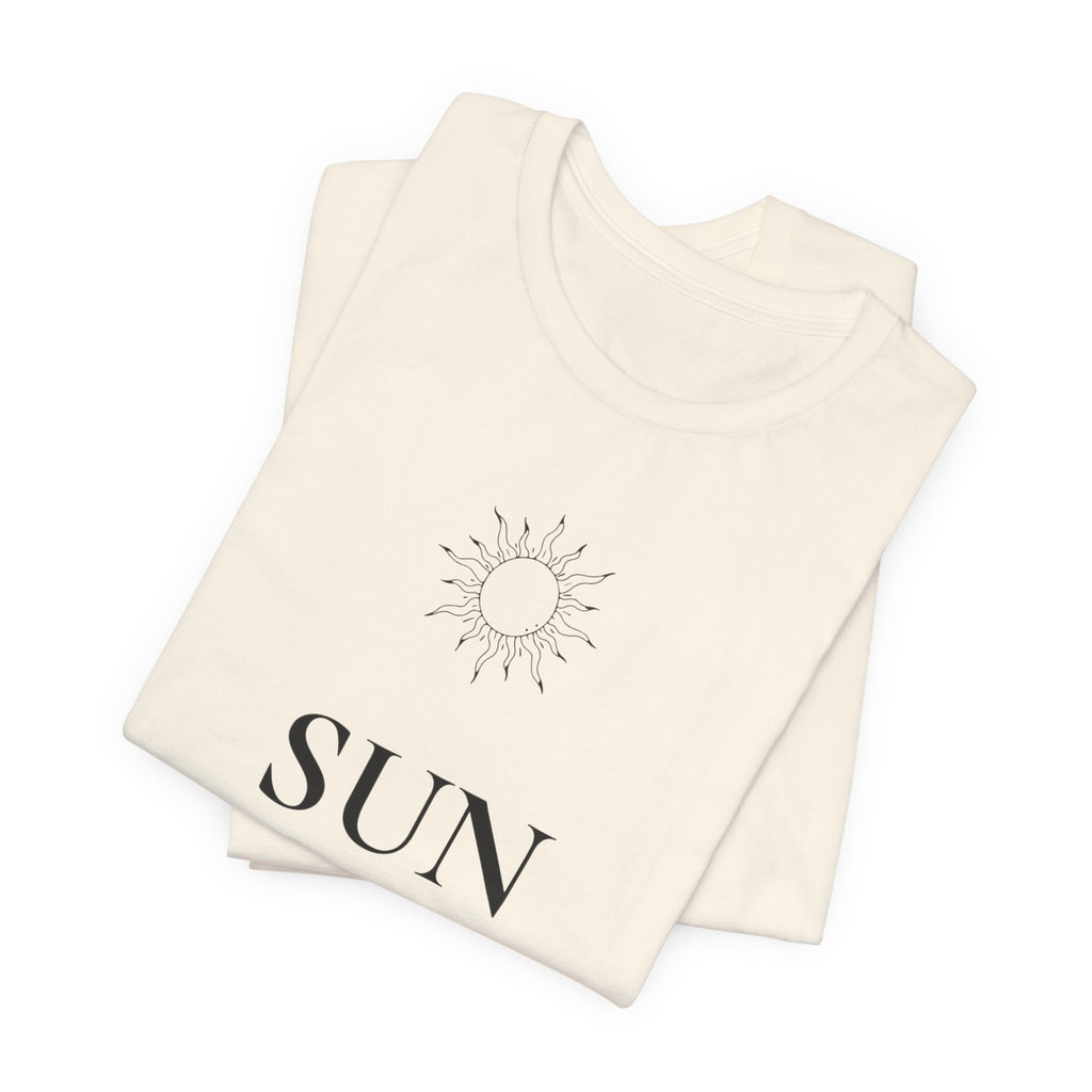 Sun T-Shirt | Minimalist Line Art | Positive Energy Shirt