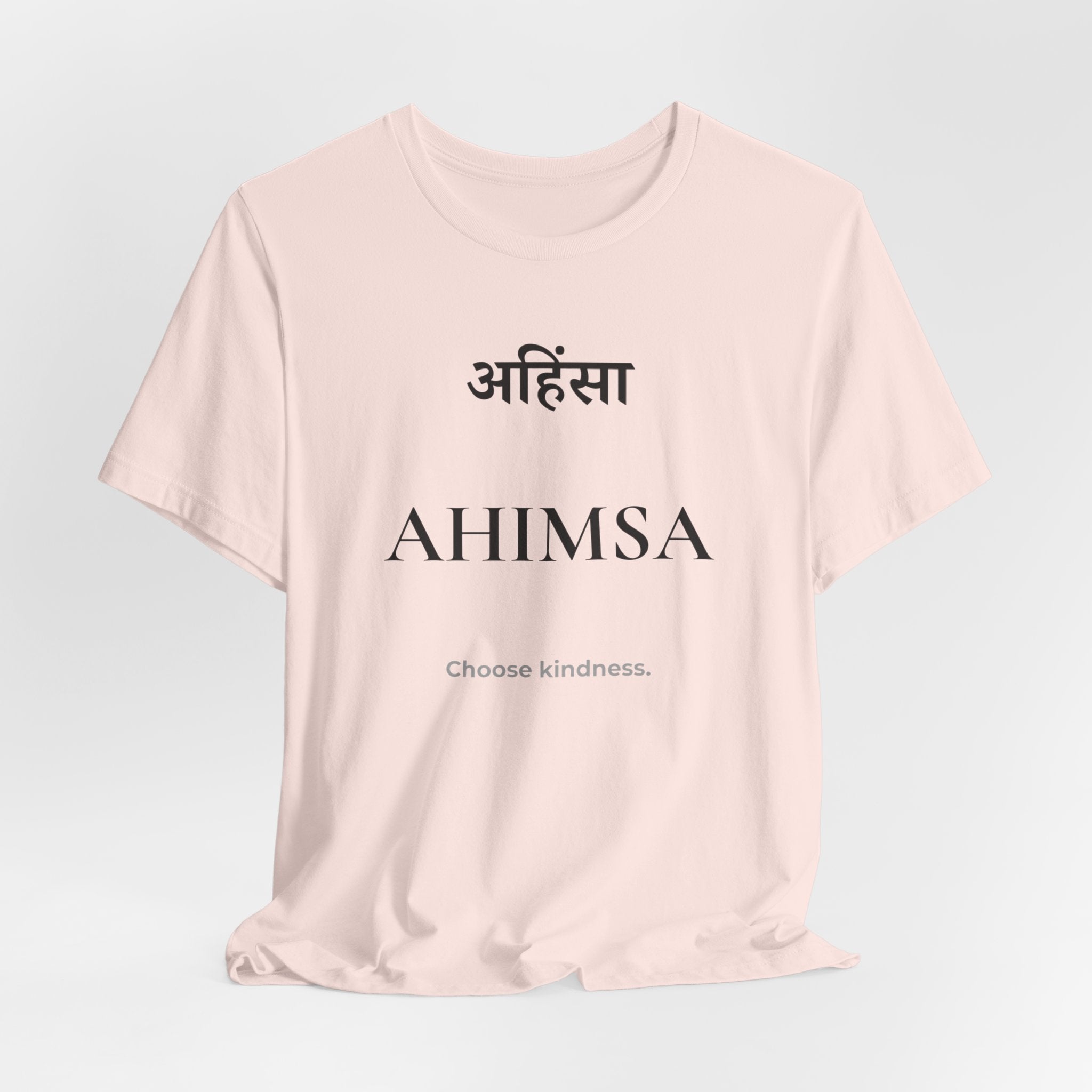 Ahimsa T-Shirt – Minimalistisches Sanskrit Design