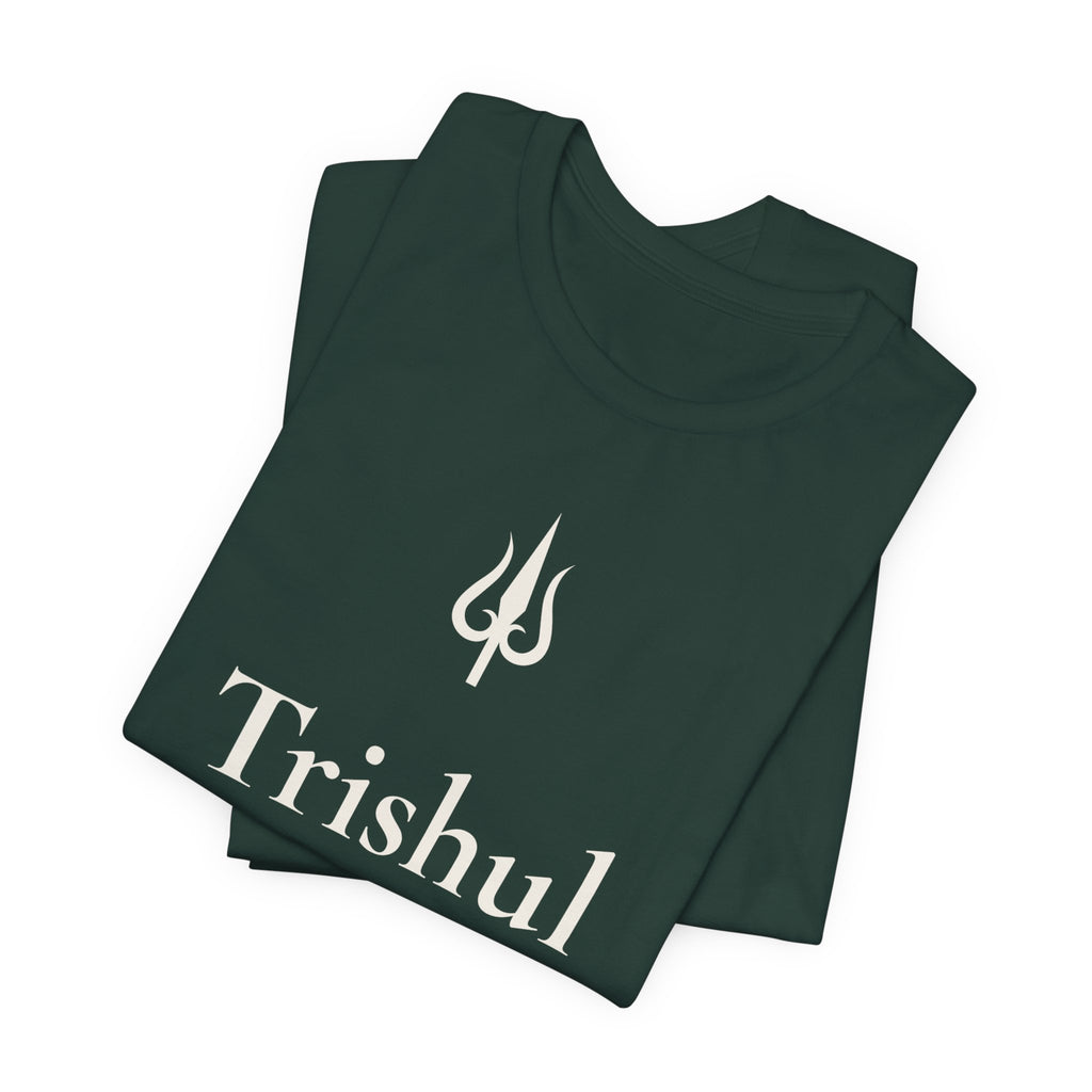 Trishul T-Shirt | Minimalist Line Art | Spiritual Unisex Shirt