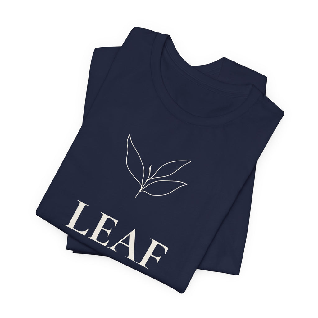 Leaf T-Shirt | Minimalist Line Art | Nature Inspired Shirt