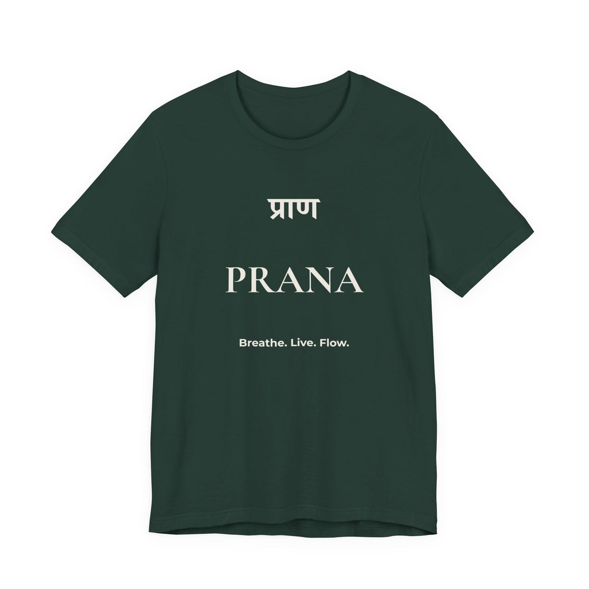 Prana T-Shirt – Minimalistisches Sanskrit Design