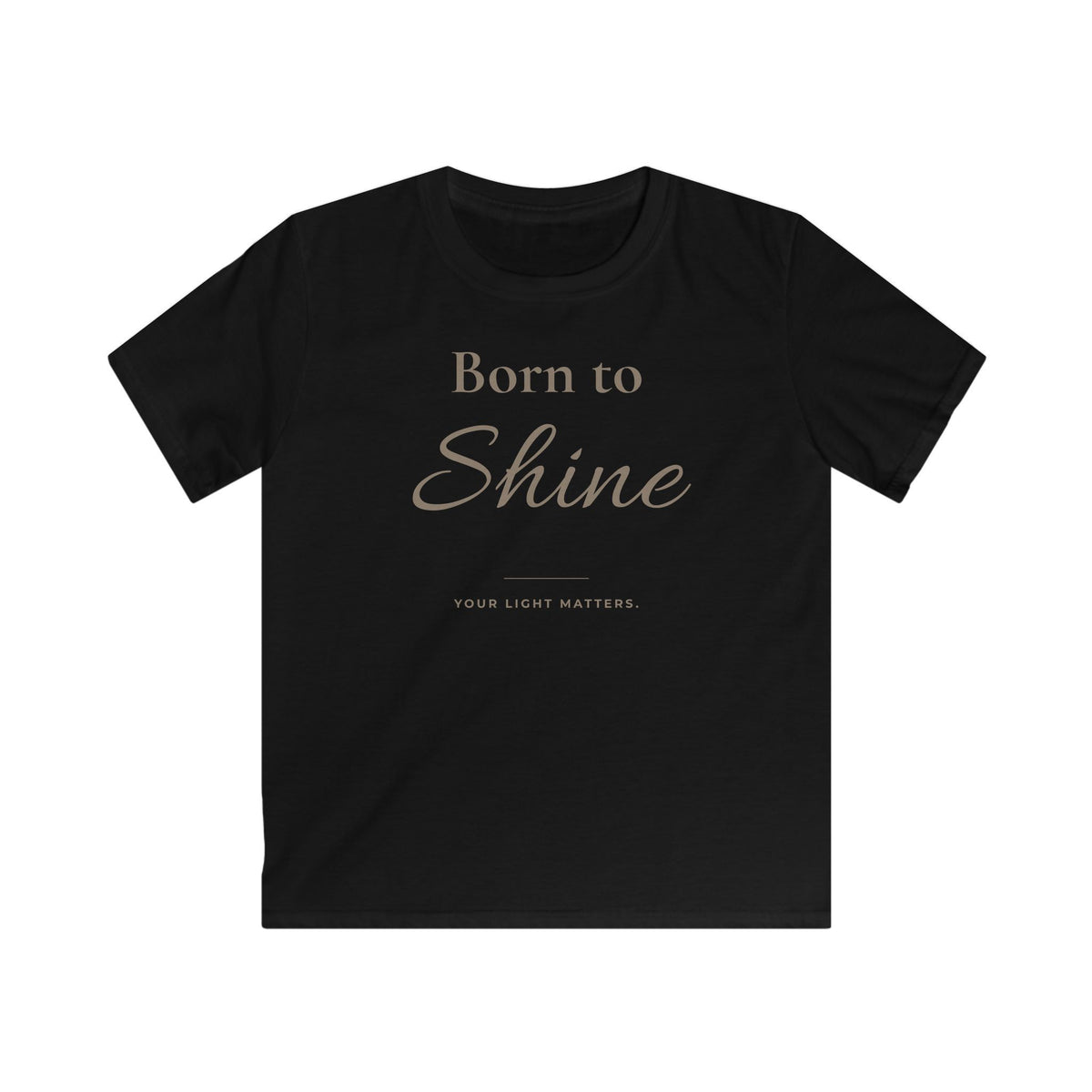 Born to Shine Kids T-Shirt | Minimalistisches Kinder-Shirt