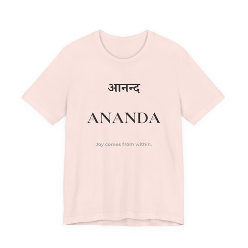 Ananda T-Shirt – Minimalistisches Sanskrit Design