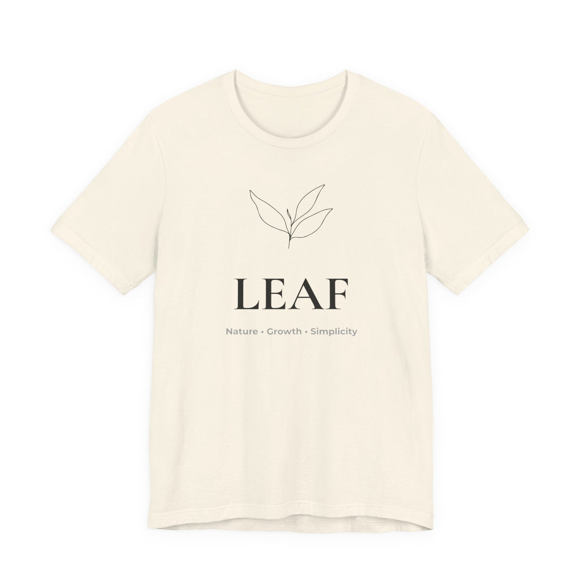 Leaf T-Shirt | Minimalist Line Art | Nature Inspired Shirt