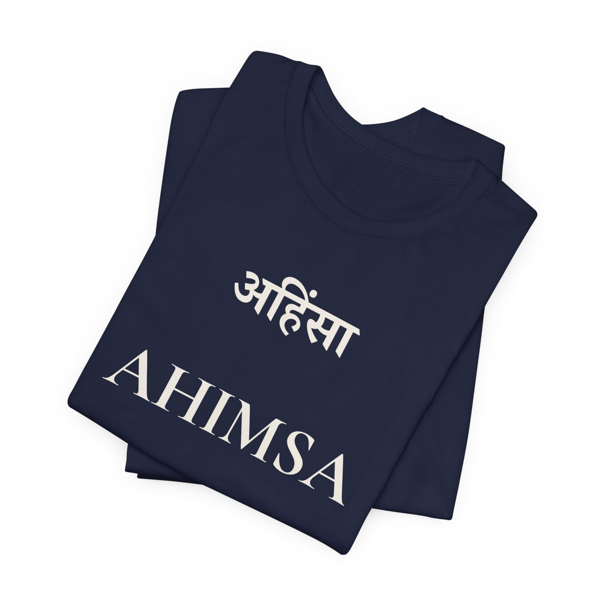 Ahimsa T-Shirt – Minimalistisches Sanskrit Design