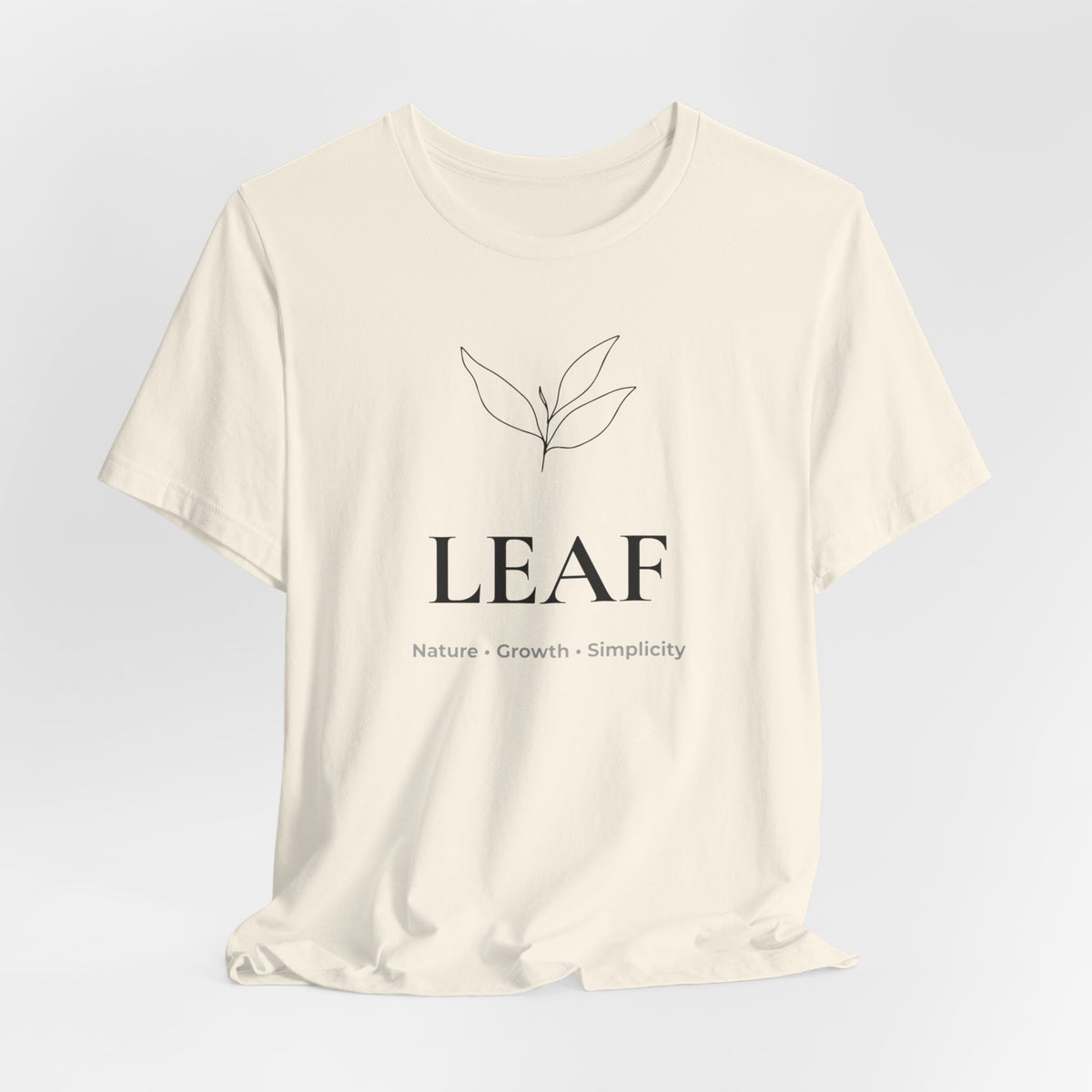 Leaf T-Shirt | Minimalist Line Art | Nature Inspired Shirt