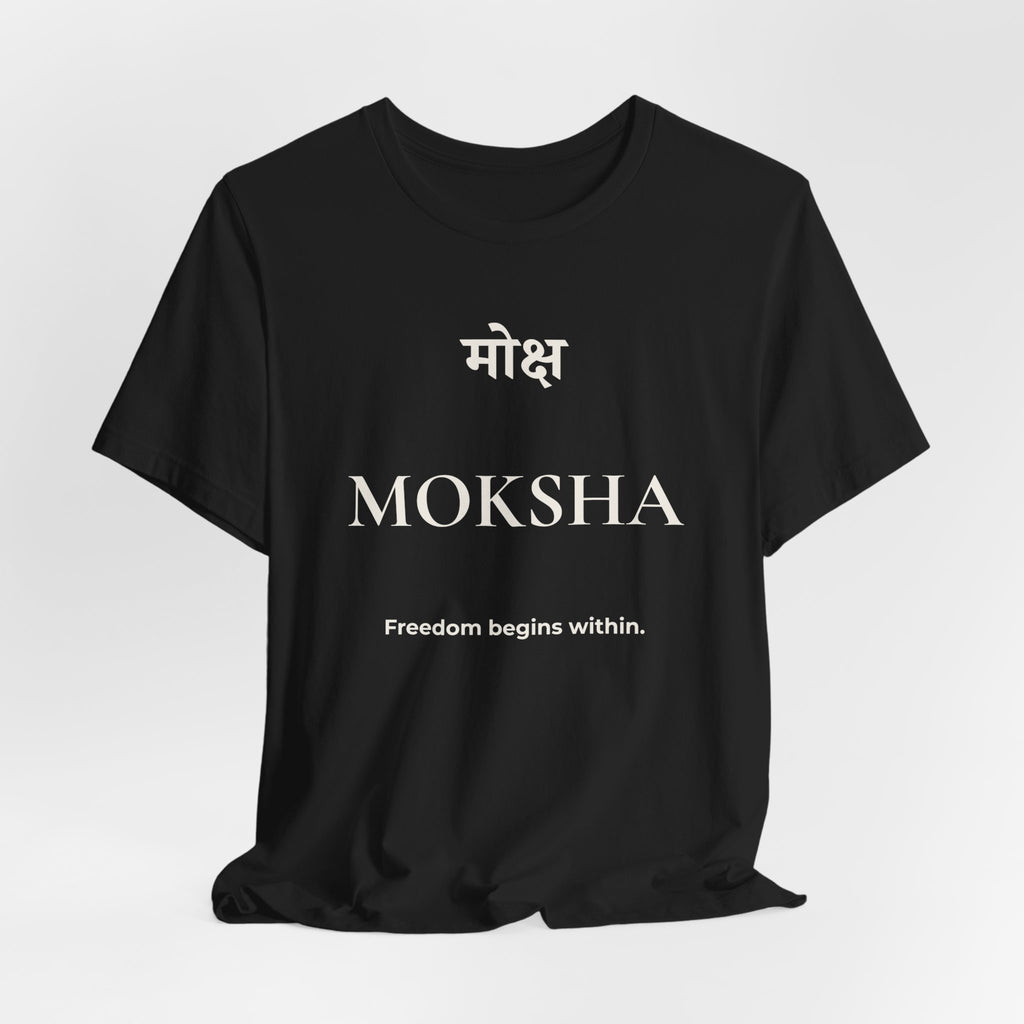 Moksha T-Shirt – Minimalistisches Sanskrit Design