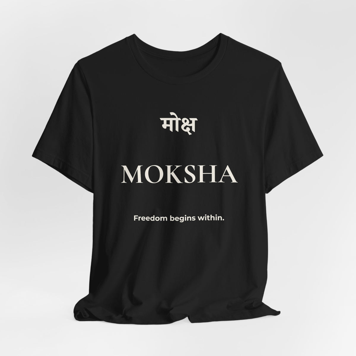 Moksha T-Shirt – Minimalistisches Sanskrit Design