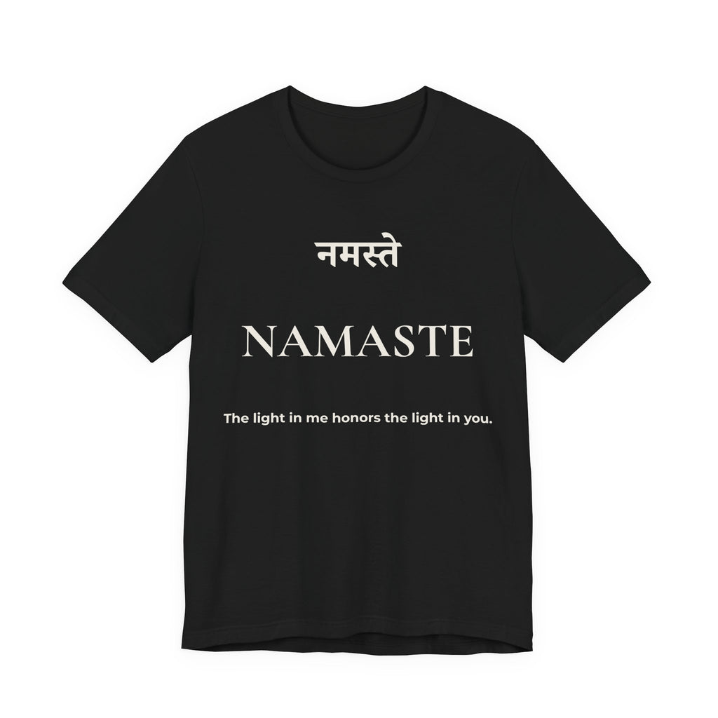 Namaste T-Shirt – Minimalistisches Sanskrit Design