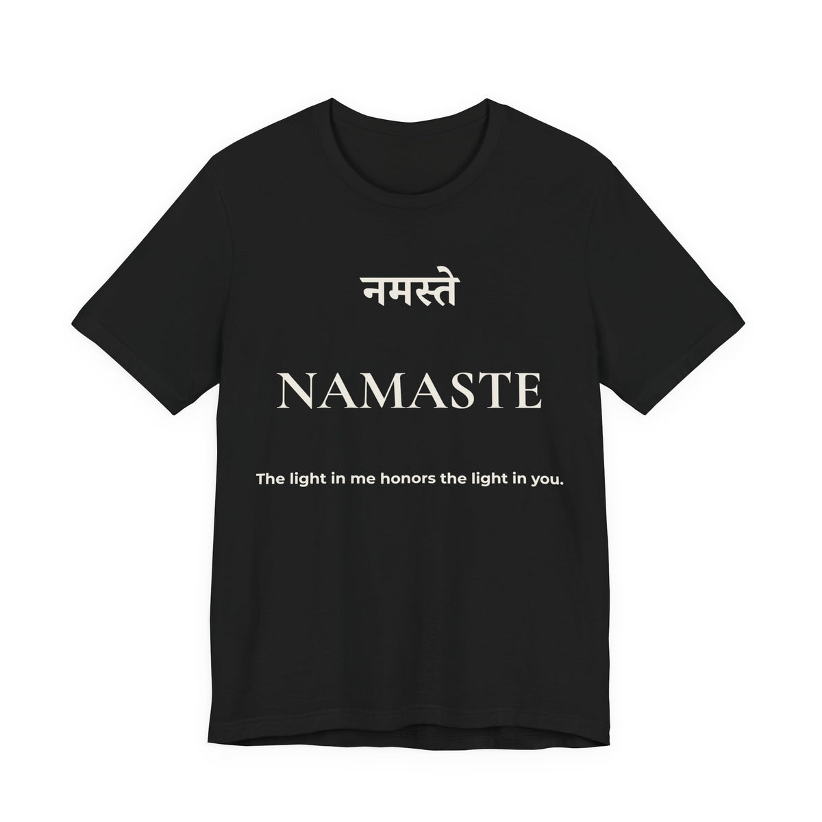 Namaste T-Shirt – Minimalistisches Sanskrit Design