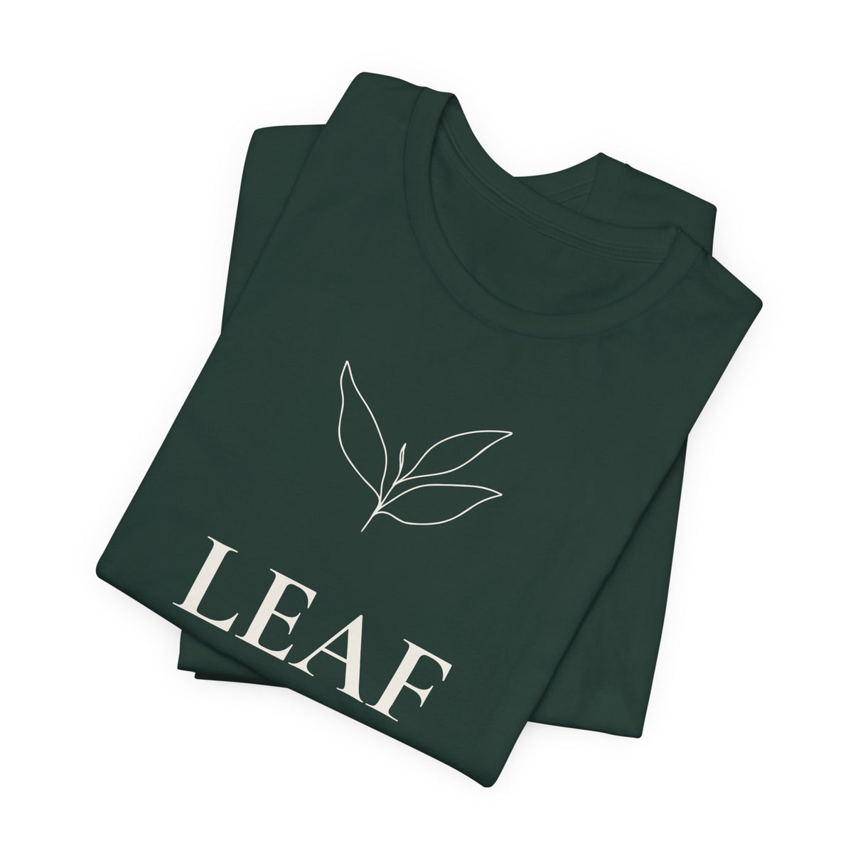 Leaf T-Shirt | Minimalist Line Art | Nature Inspired Shirt