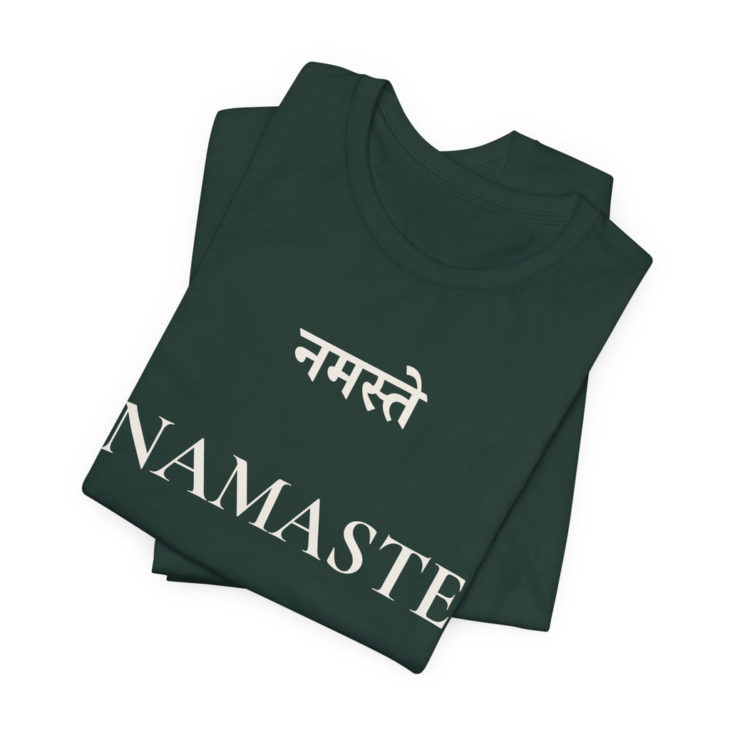 Namaste T-Shirt – Minimalistisches Sanskrit Design