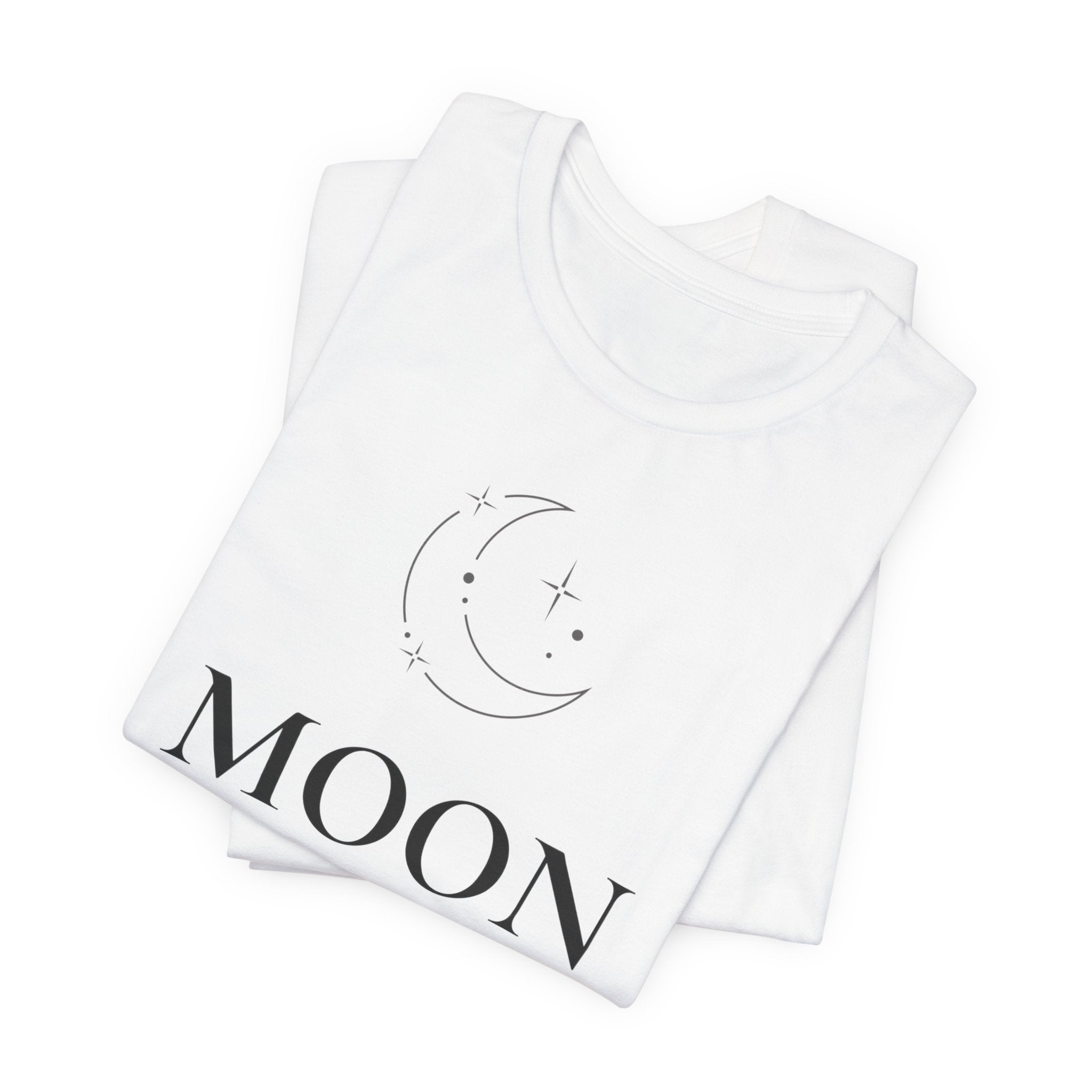 Moon T-Shirt | Minimalist Line Art | Celestial Unisex Shirt