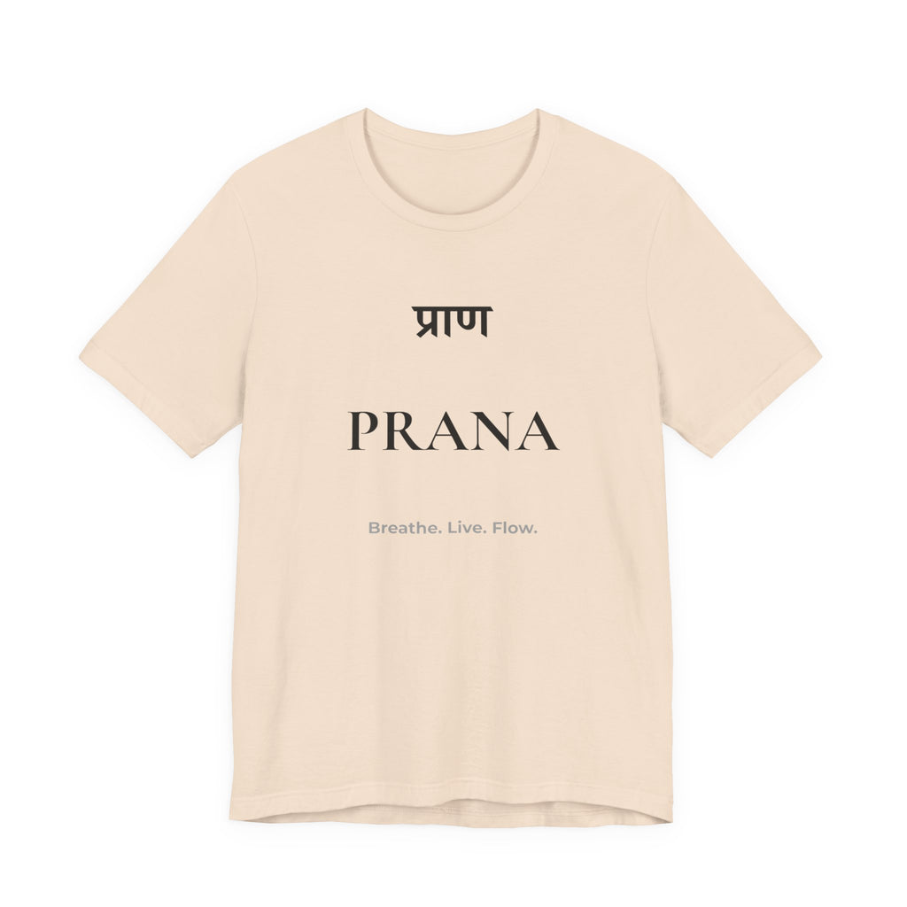 Prana T-Shirt – Minimalistisches Sanskrit Design