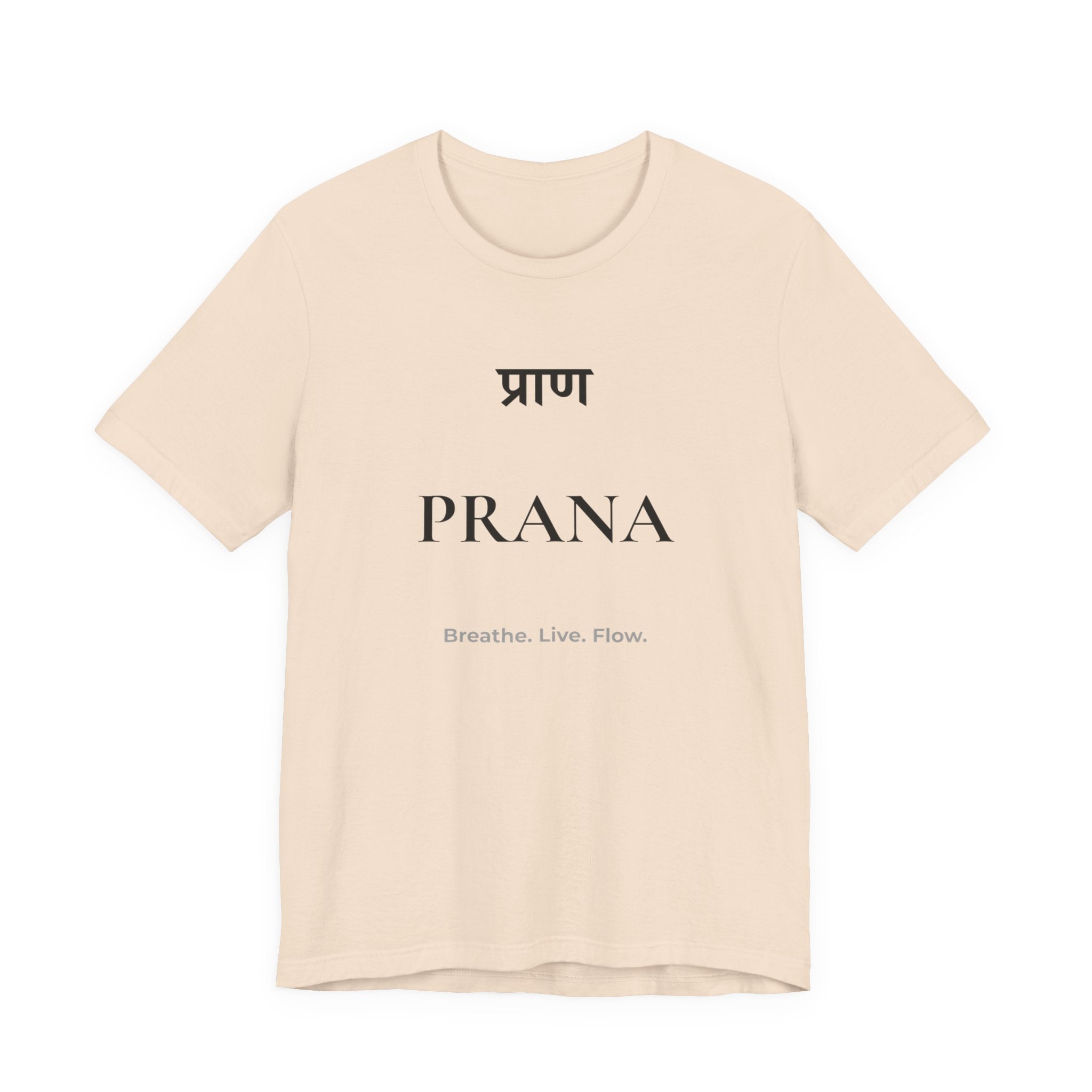 Prana T-Shirt – Minimalistisches Sanskrit Design
