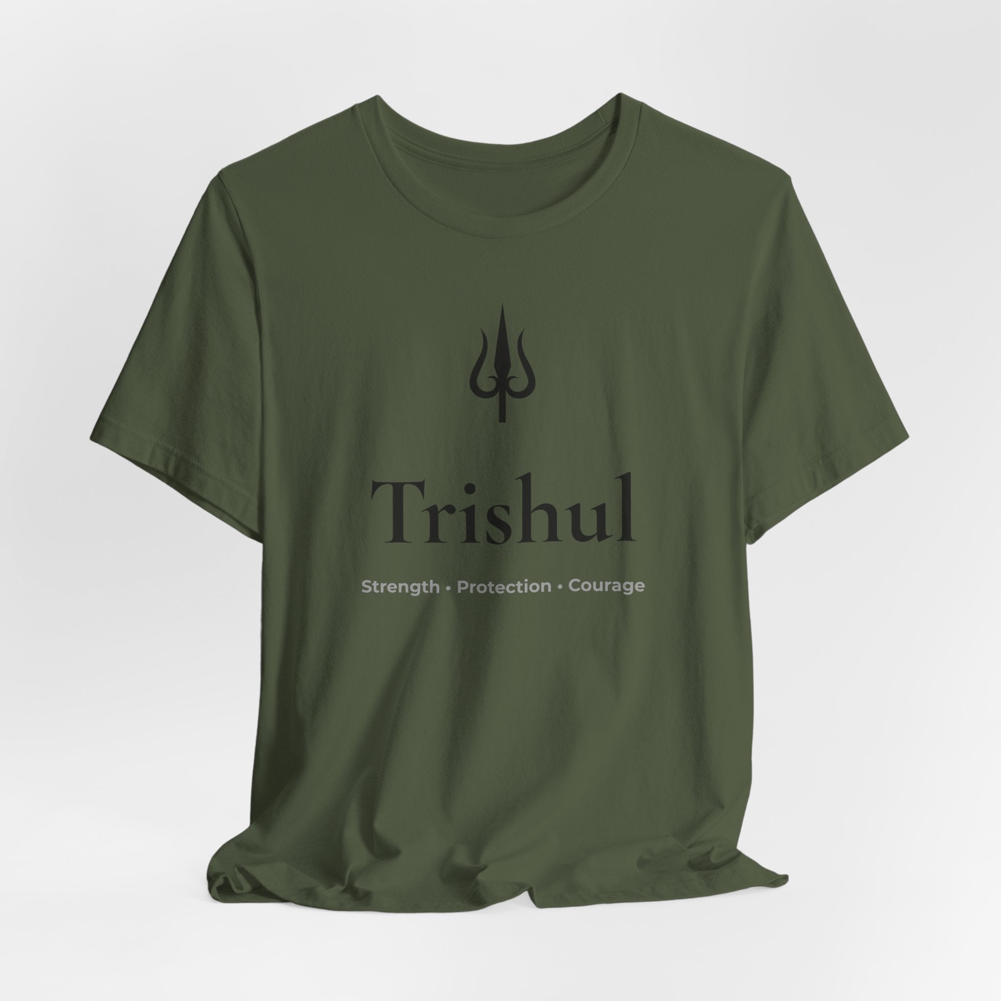 Trishul T-Shirt | Minimalist Line Art | Spiritual Unisex Shirt