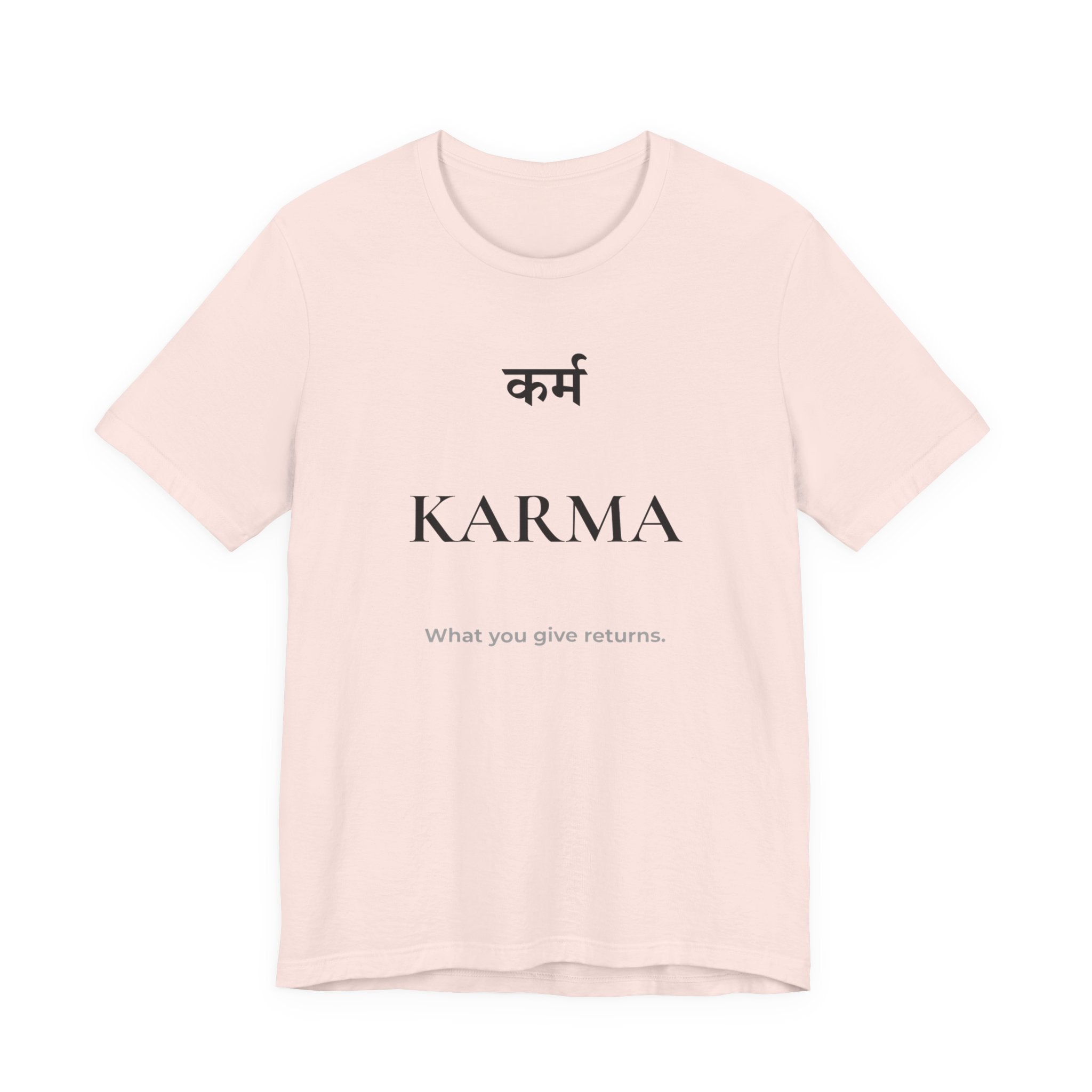 Karma T-Shirt – Minimalistisches Sanskrit Design