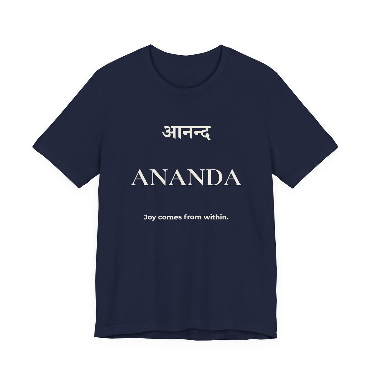 Ananda T-Shirt – Minimalistisches Sanskrit Design