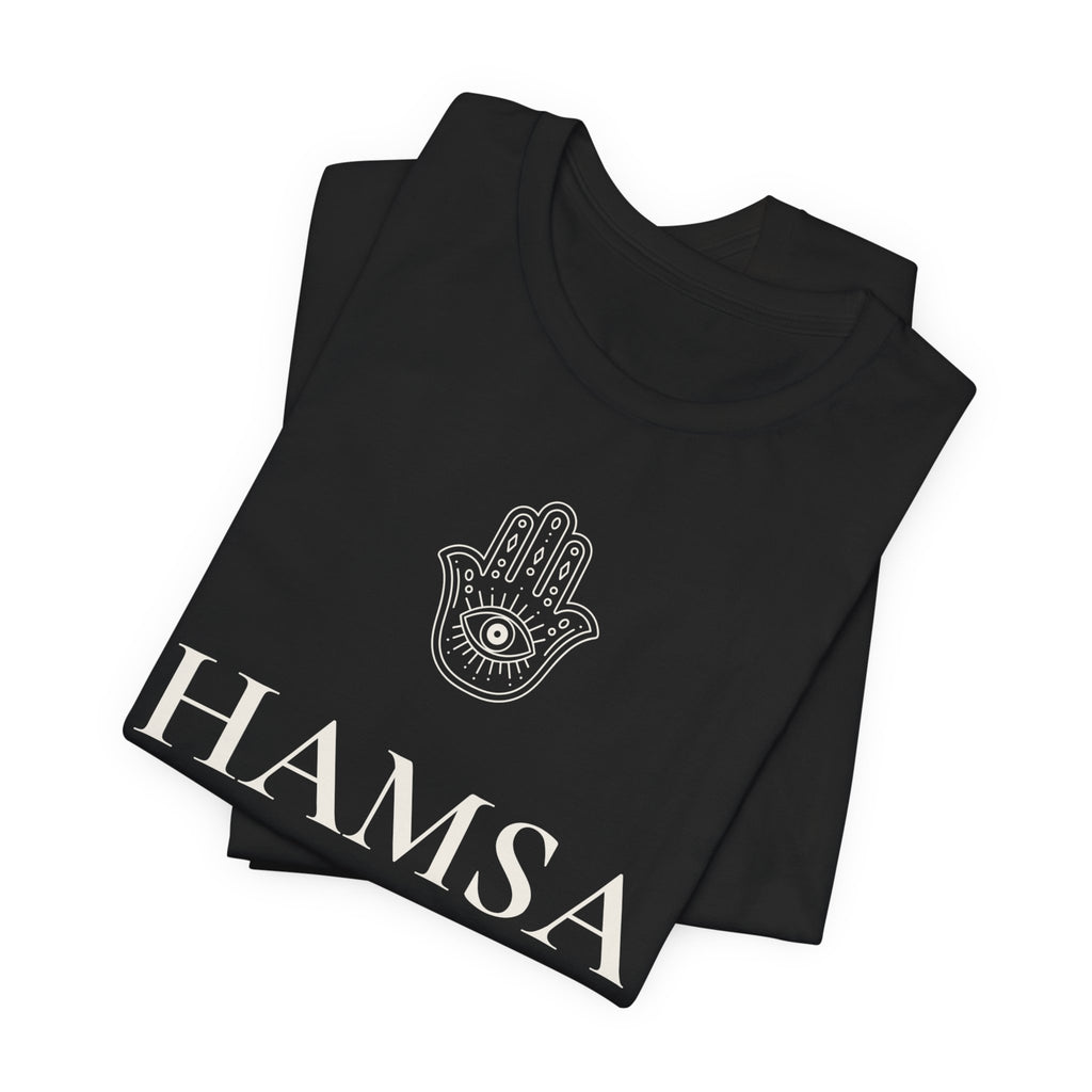 Hamsa T-Shirt | Minimalist Line Art | Yoga & Meditation Shirt
