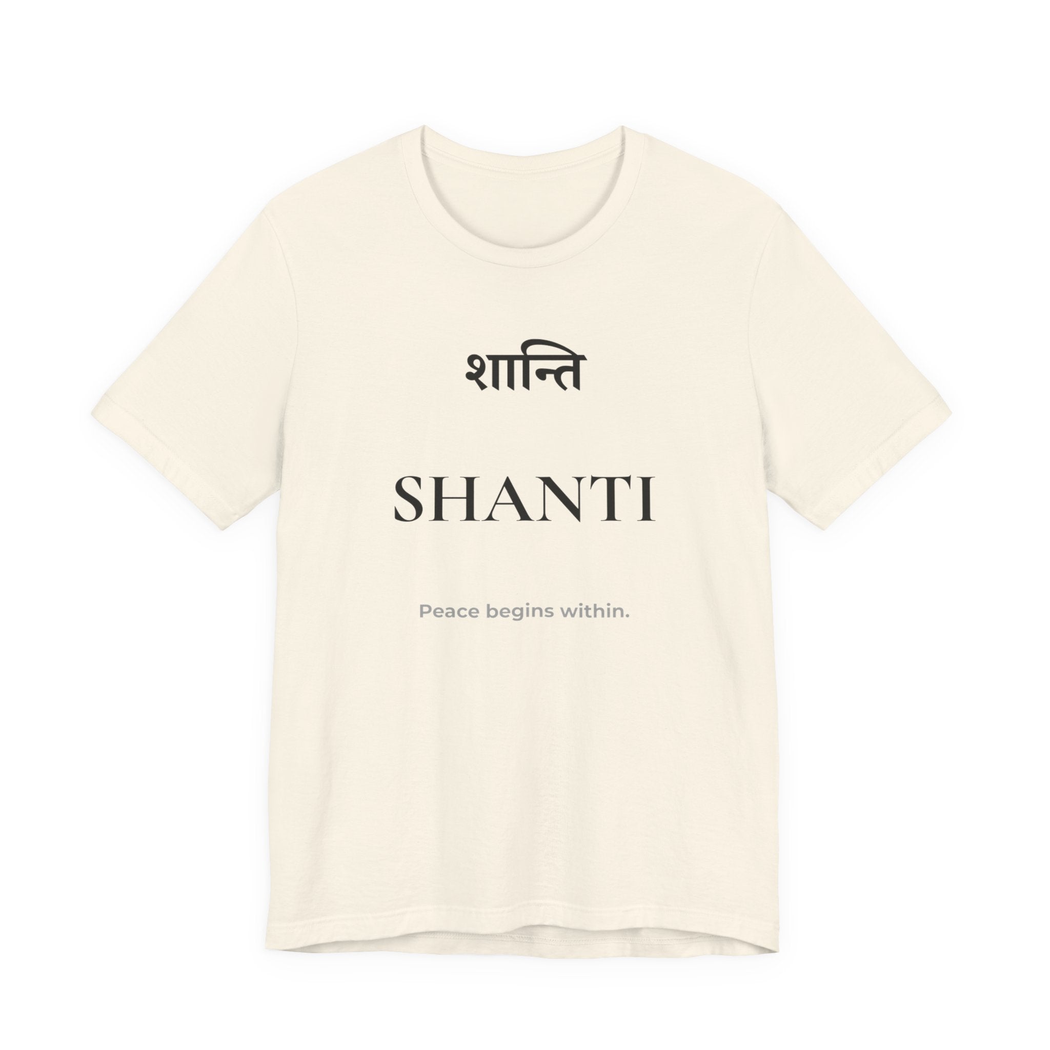 Shanti T-Shirt – Minimalistisches Sanskrit Design
