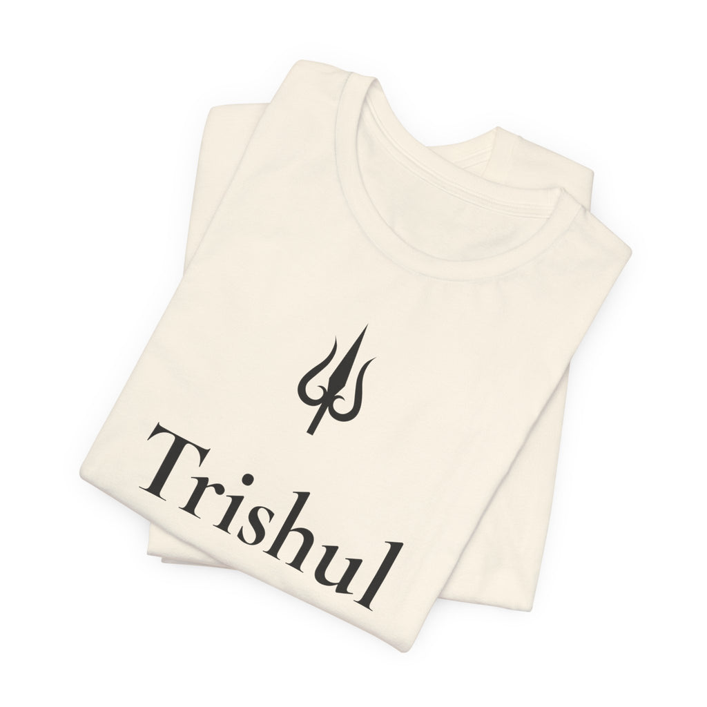 Trishul T-Shirt | Minimalist Line Art | Spiritual Unisex Shirt