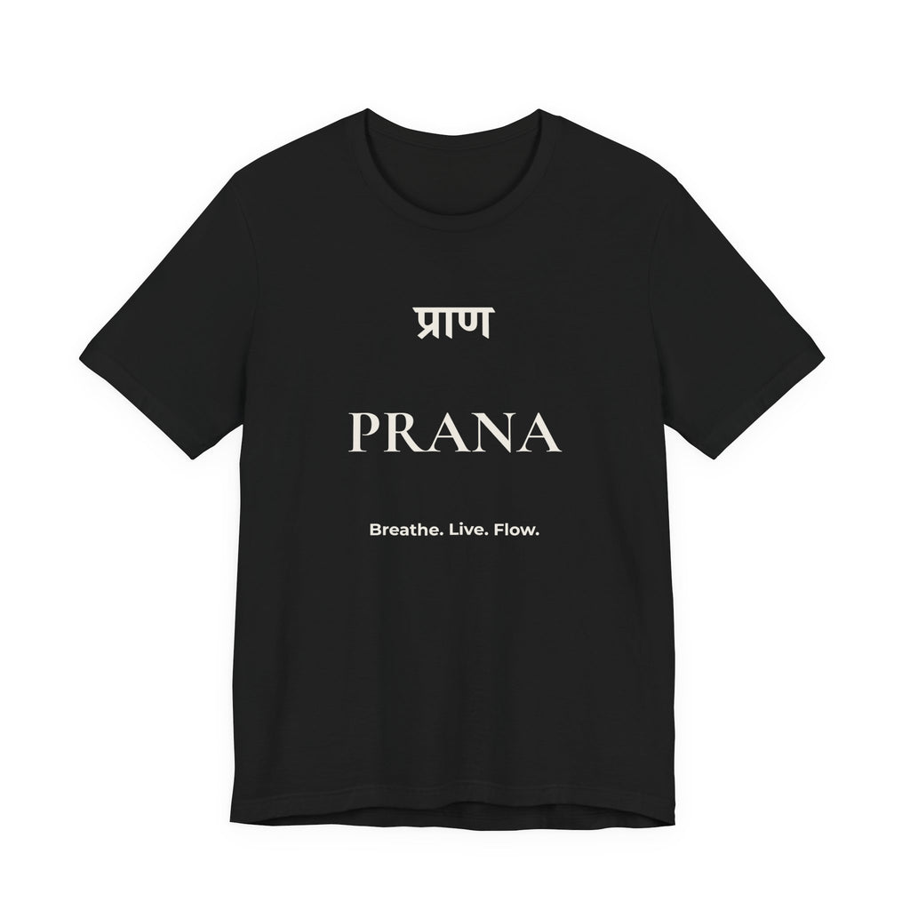 Prana T-Shirt – Minimalistisches Sanskrit Design