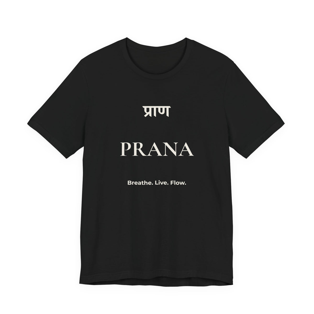 Prana T-Shirt – Minimalistisches Sanskrit Design