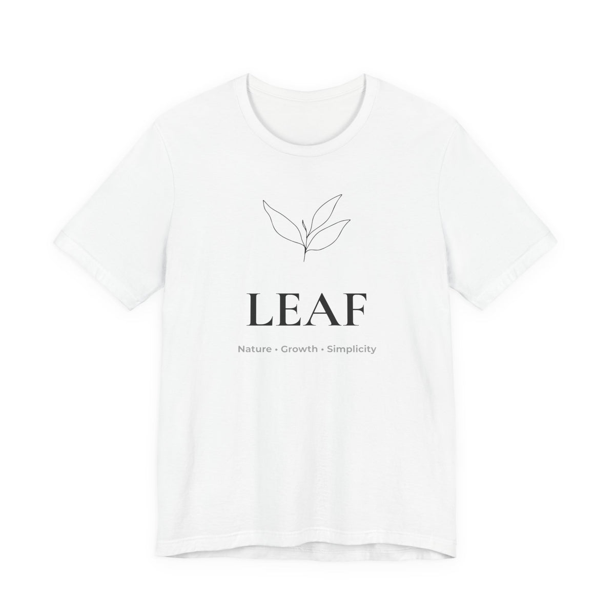 Leaf T-Shirt | Minimalist Line Art | Nature Inspired Shirt