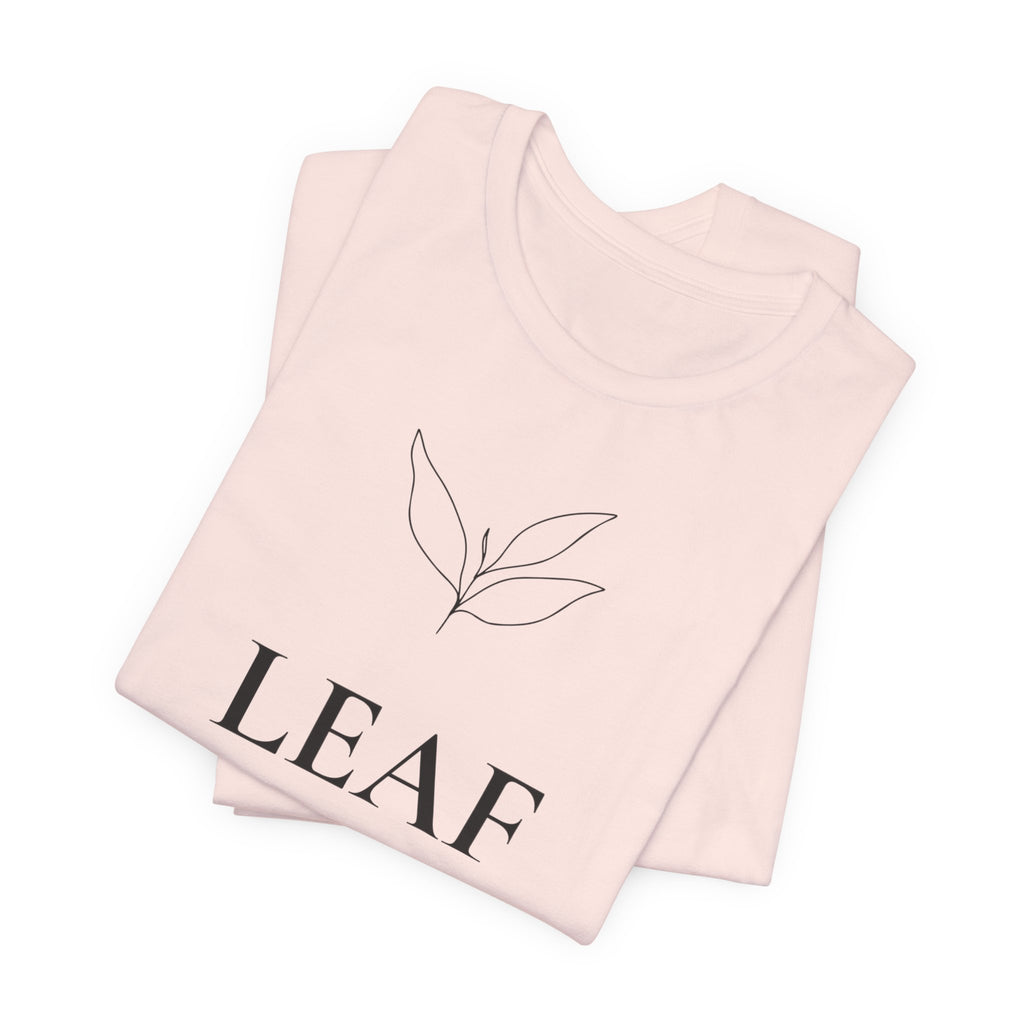 Leaf T-Shirt | Minimalist Line Art | Nature Inspired Shirt