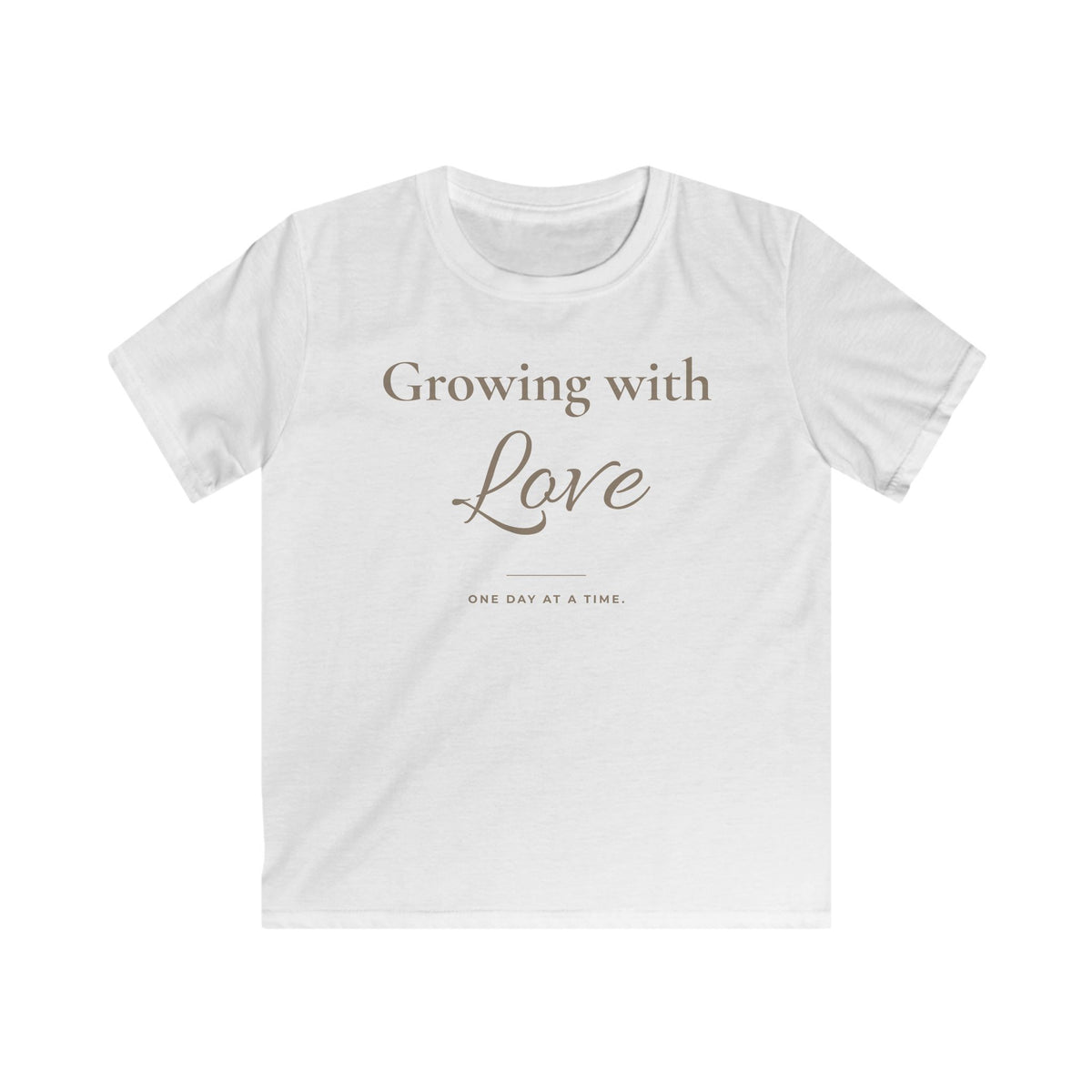 Growing with Love Kids T-Shirt | Minimalistisches Kinder-Shirt