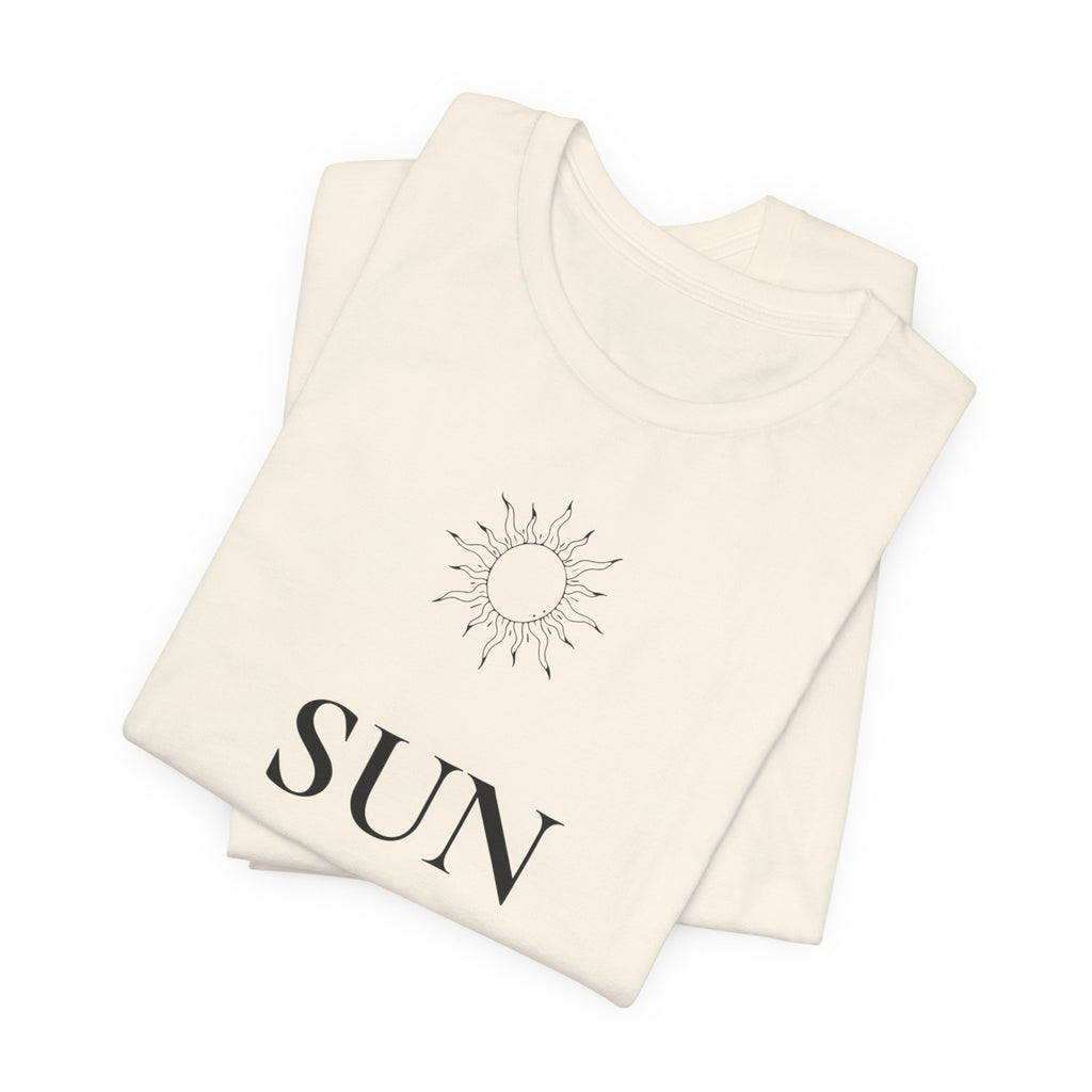Sun T-Shirt | Minimalist Line Art | Positive Energy Shirt