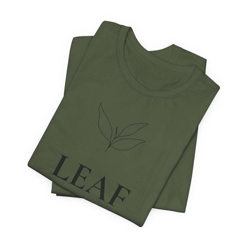 Leaf T-Shirt | Minimalist Line Art | Nature Inspired Shirt