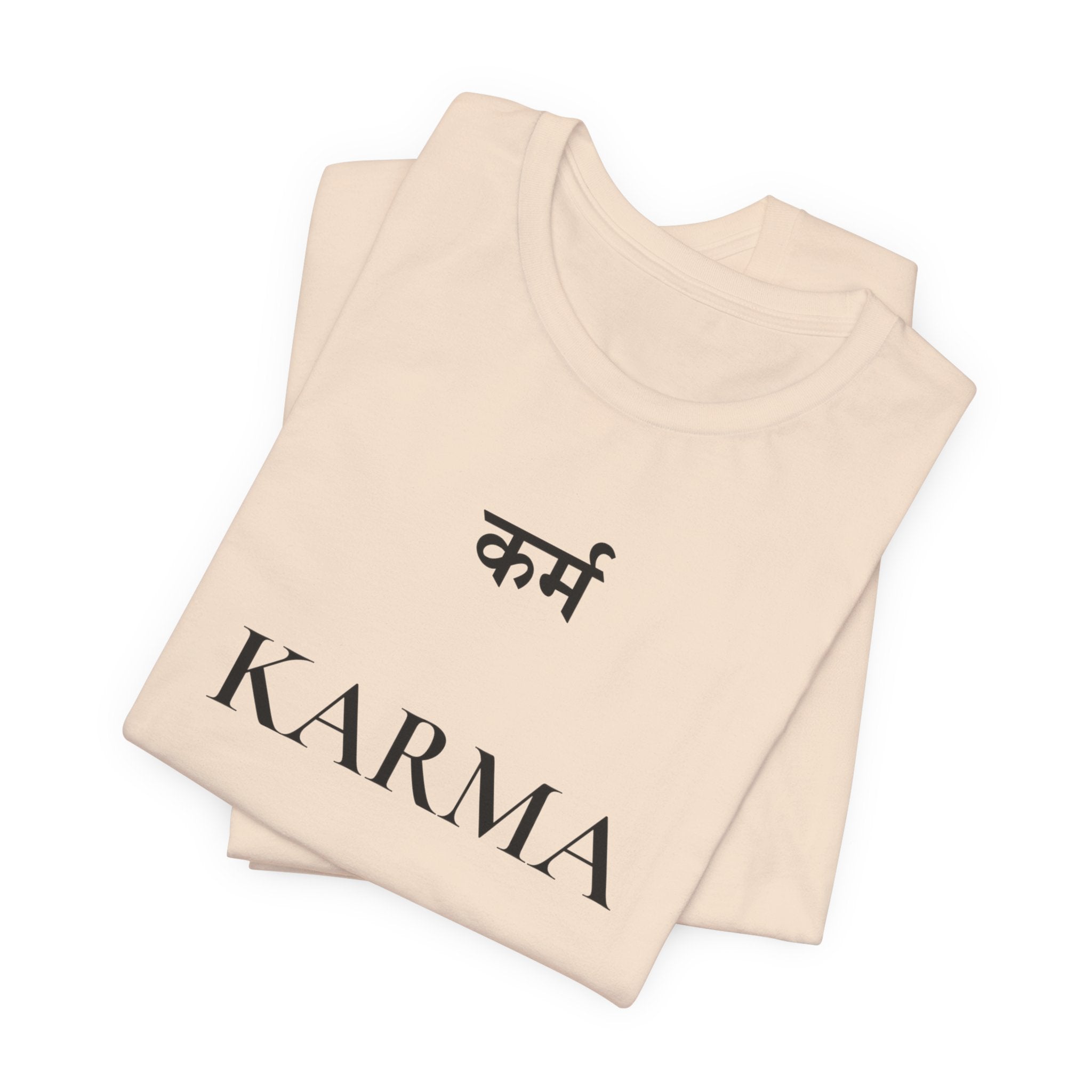 Karma T-Shirt – Minimalistisches Sanskrit Design