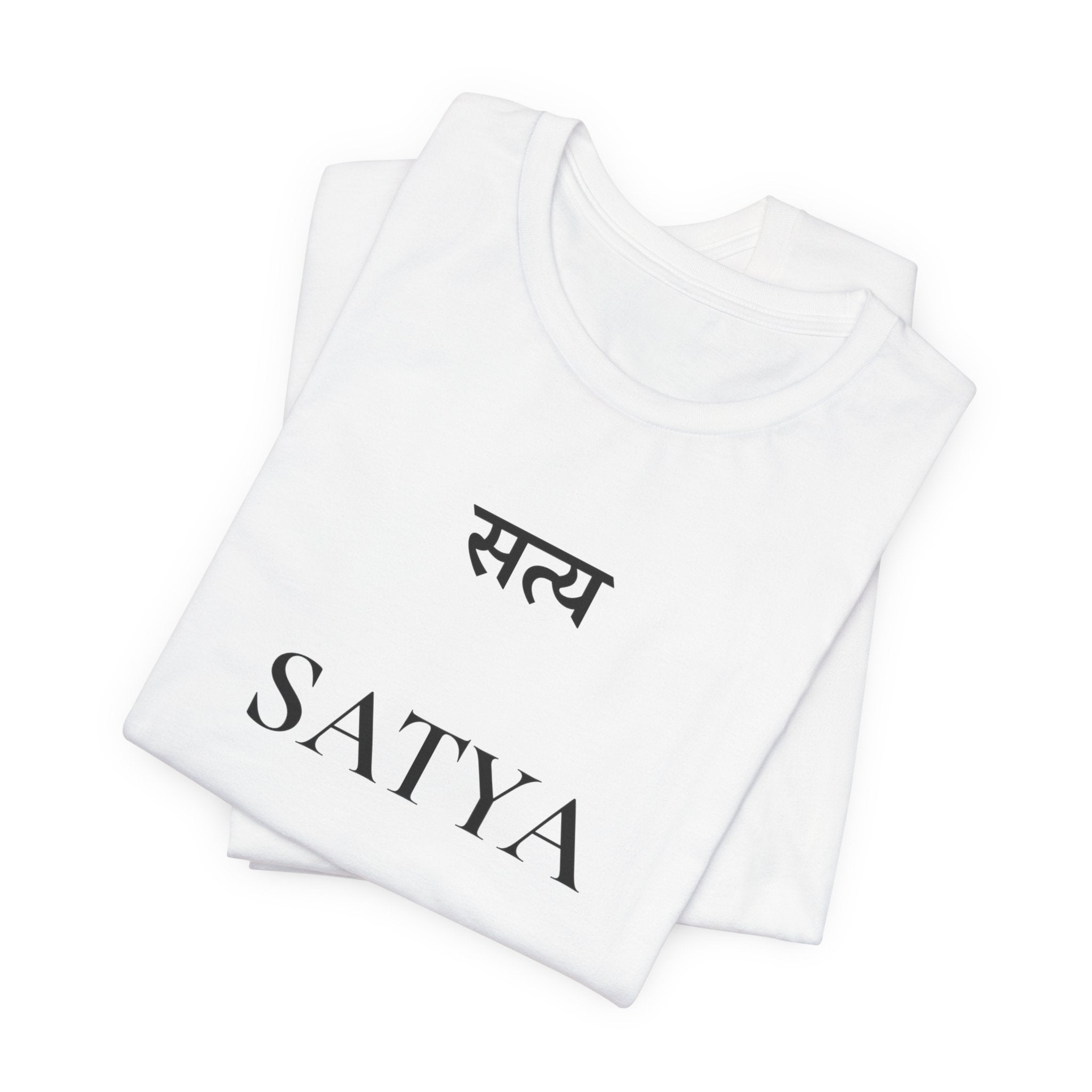 Satya T-Shirt – Minimalistisches Sanskrit Design