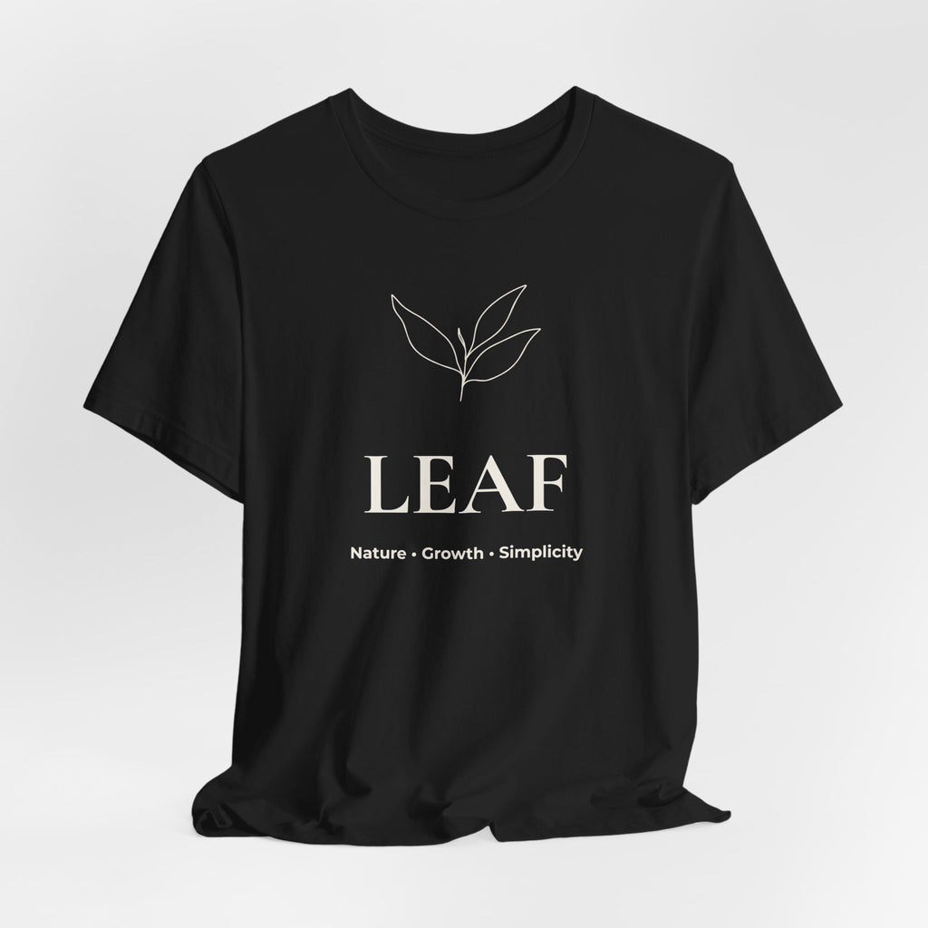 Leaf T-Shirt | Minimalist Line Art | Nature Inspired Shirt