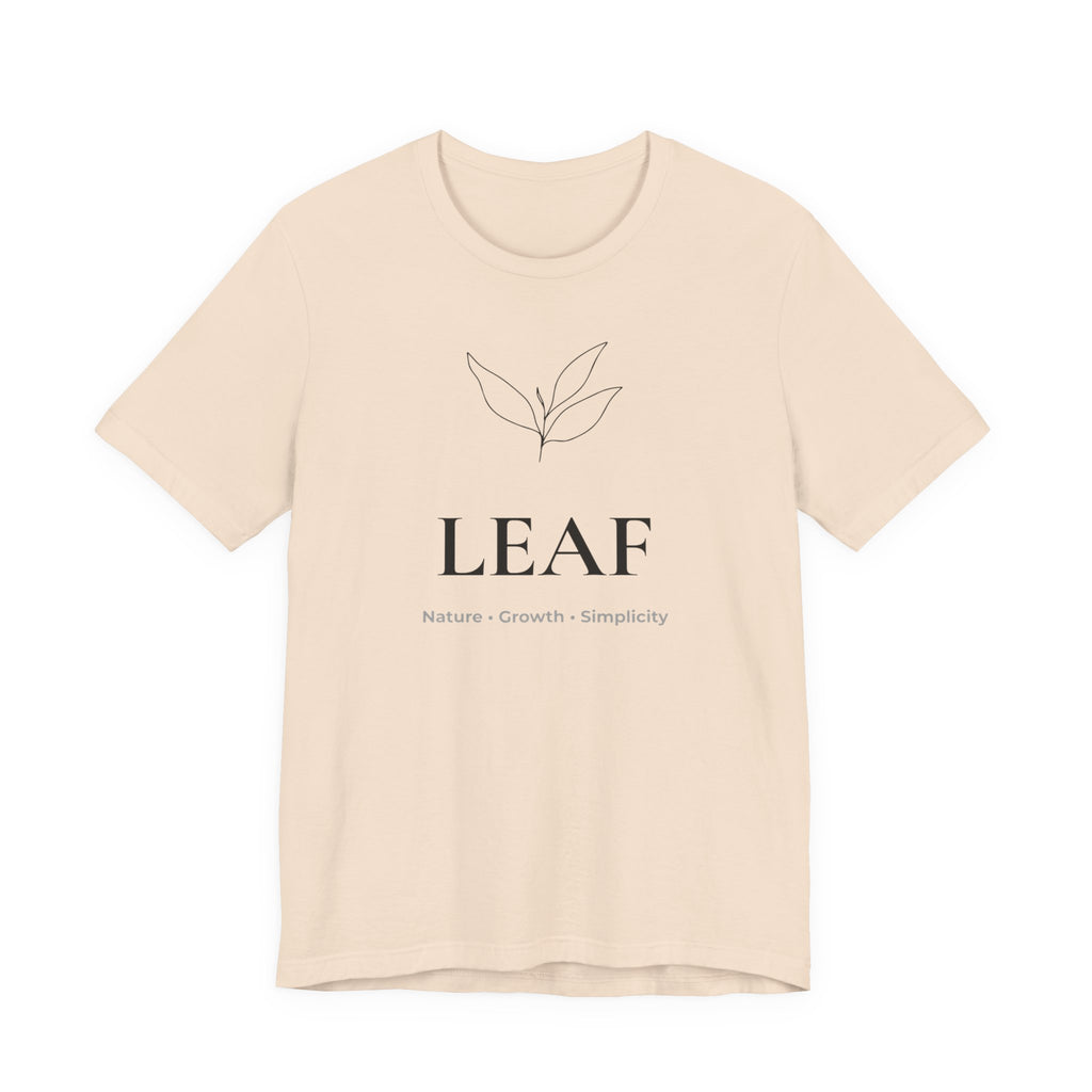 Leaf T-Shirt | Minimalist Line Art | Nature Inspired Shirt