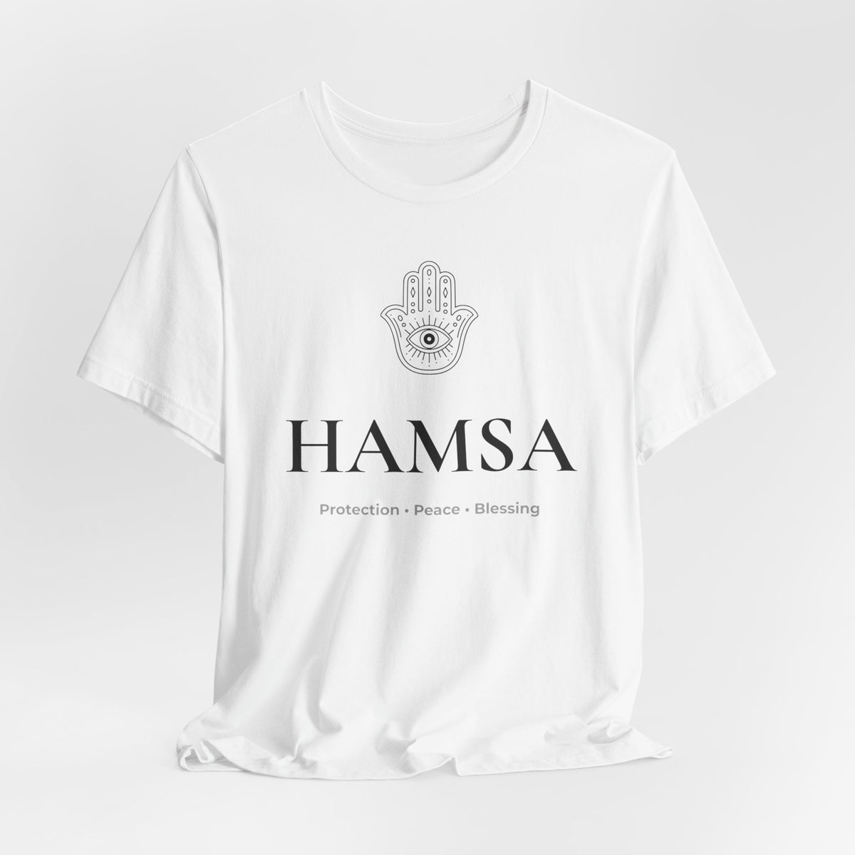 Hamsa T-Shirt | Minimalist Line Art | Yoga & Meditation Shirt