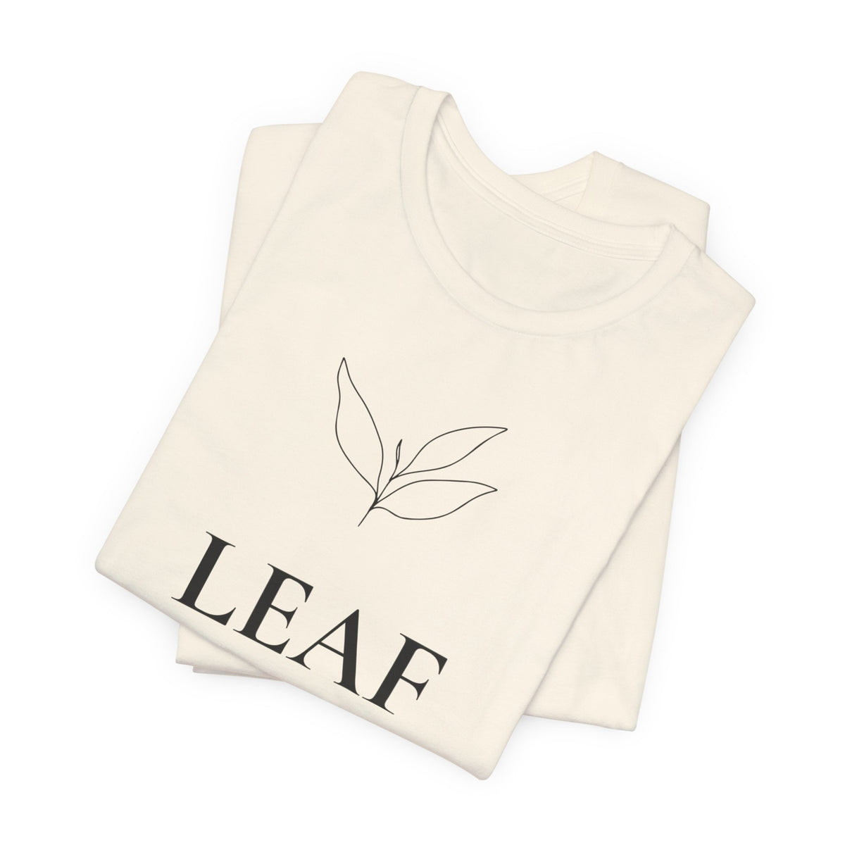 Leaf T-Shirt | Minimalist Line Art | Nature Inspired Shirt