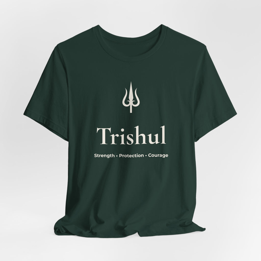 Trishul T-Shirt | Minimalist Line Art | Spiritual Unisex Shirt