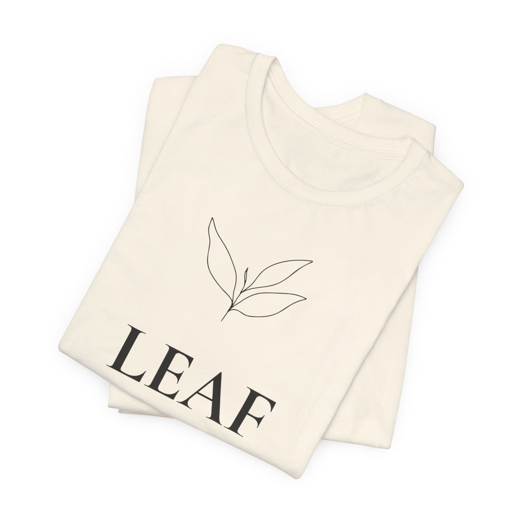 Leaf T-Shirt | Minimalist Line Art | Nature Inspired Shirt