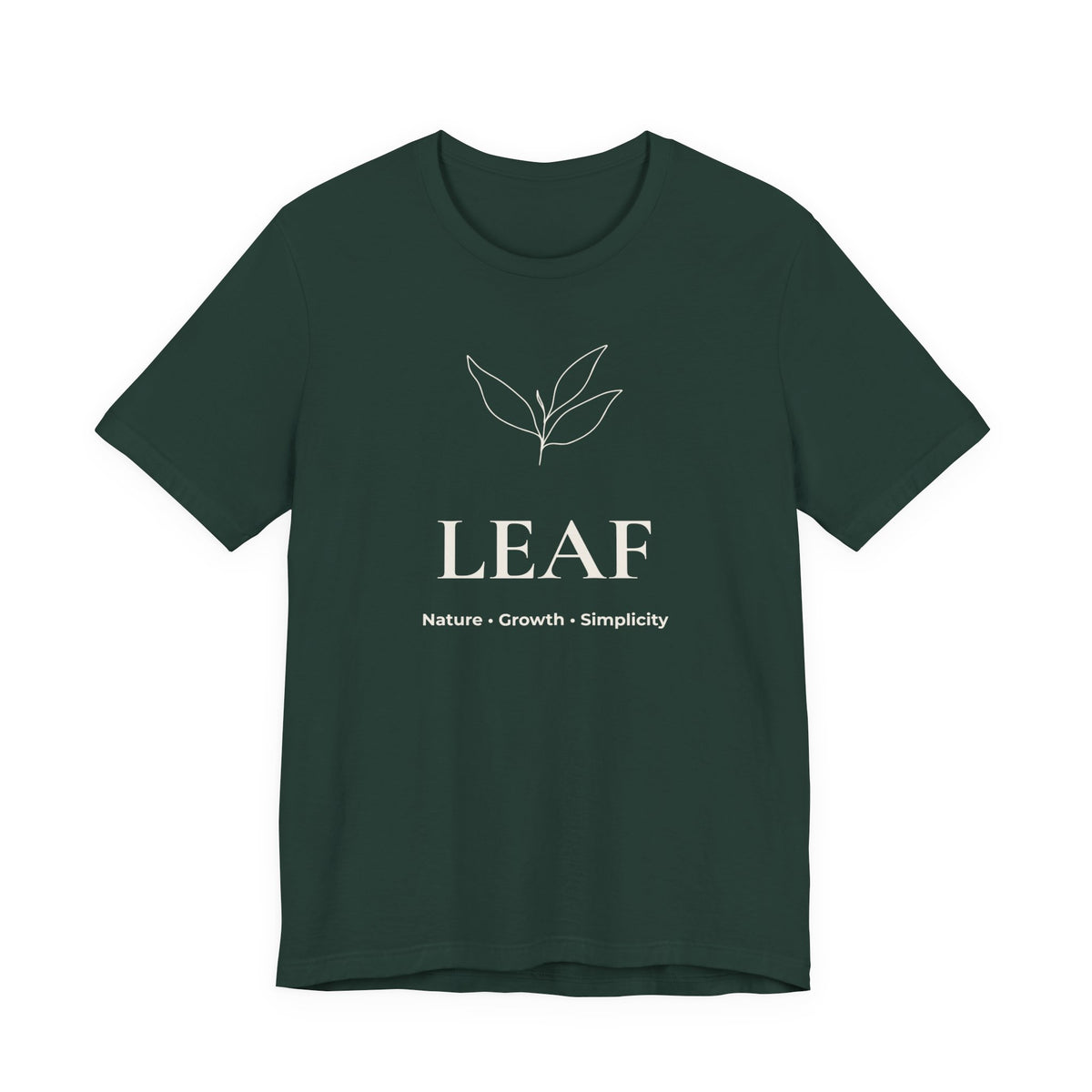 Leaf T-Shirt | Minimalist Line Art | Nature Inspired Shirt
