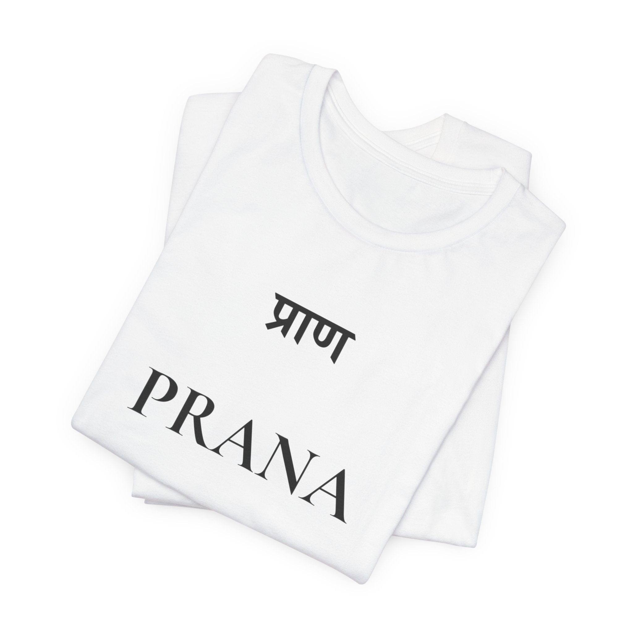 Prana T-Shirt – Minimalistisches Sanskrit Design