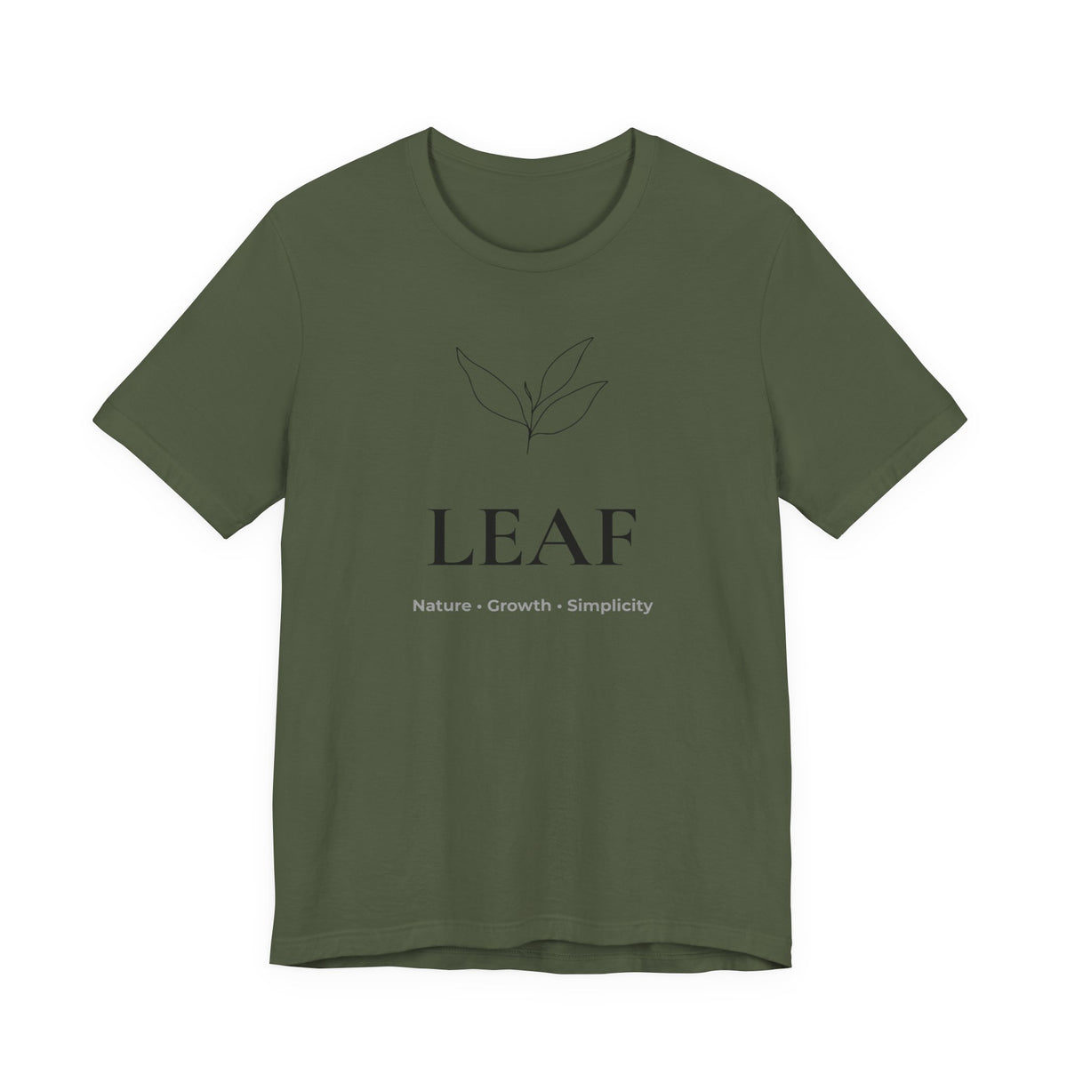 Leaf T-Shirt | Minimalist Line Art | Nature Inspired Shirt