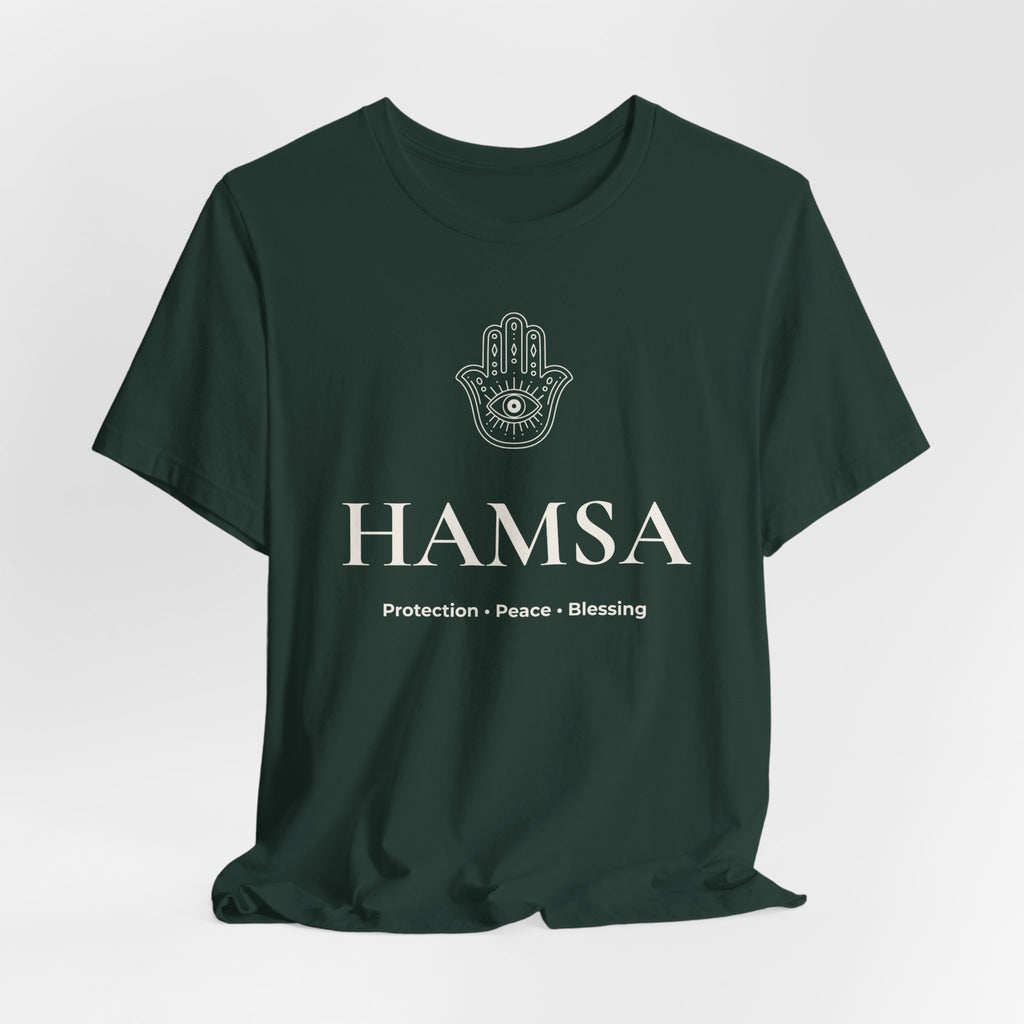 Hamsa T-Shirt | Minimalist Line Art | Yoga & Meditation Shirt